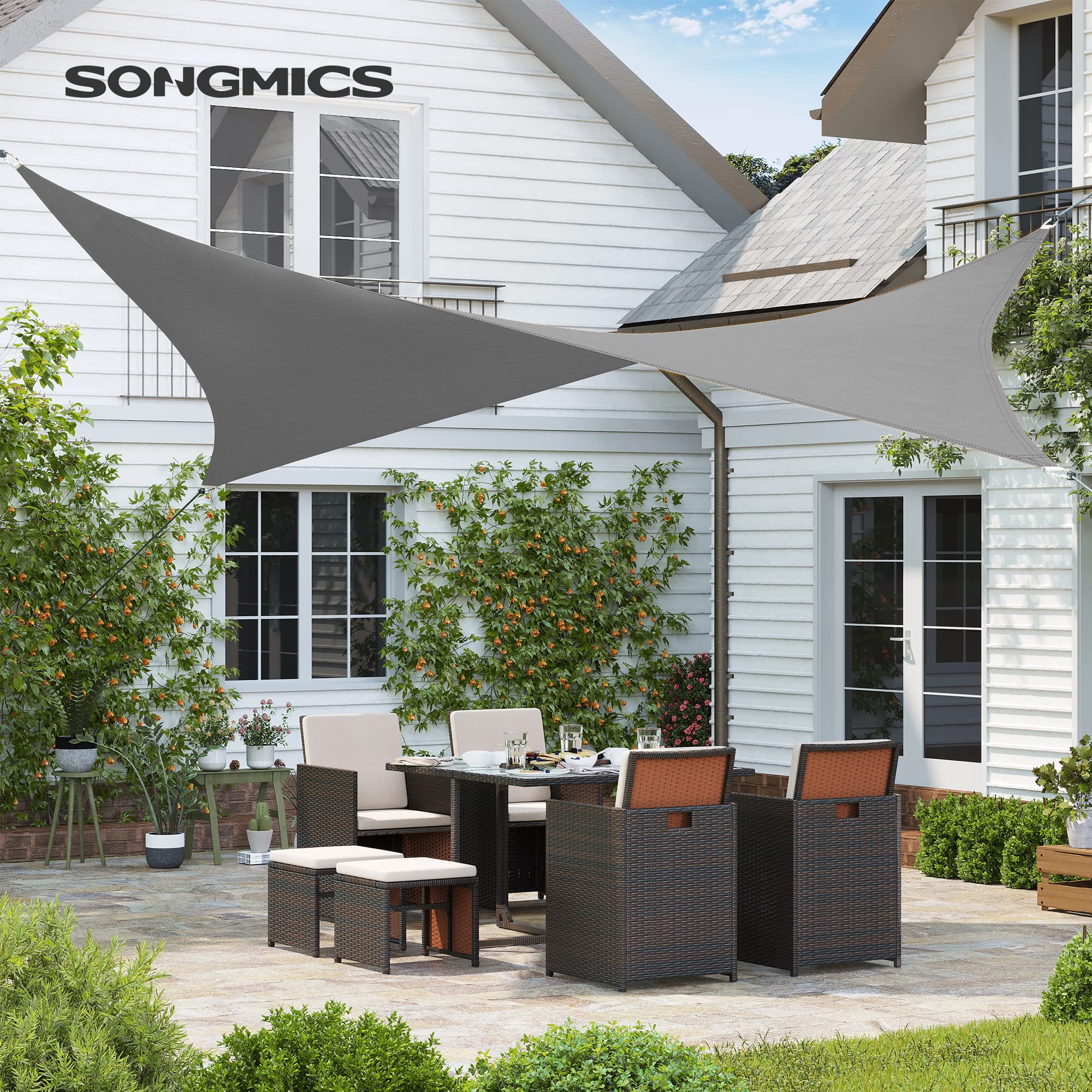 songmics-gss003g02-sonnensegel-4-9-x-3-7-m-hdpe-uv-schutz-grau image 2