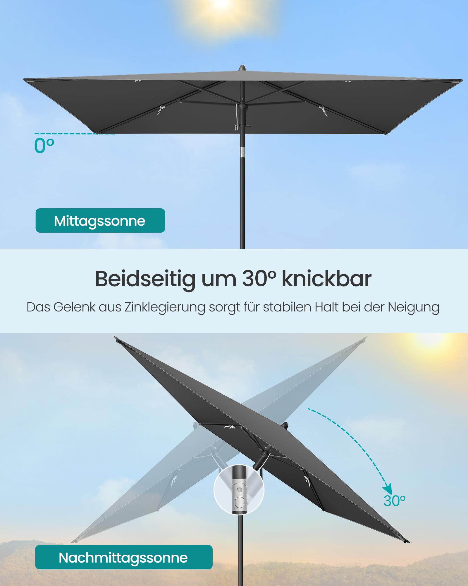 songmics-sonnenschirm-balkon-rechteckig-232-x-149-cm-knickbar-upf-50-2 image 3