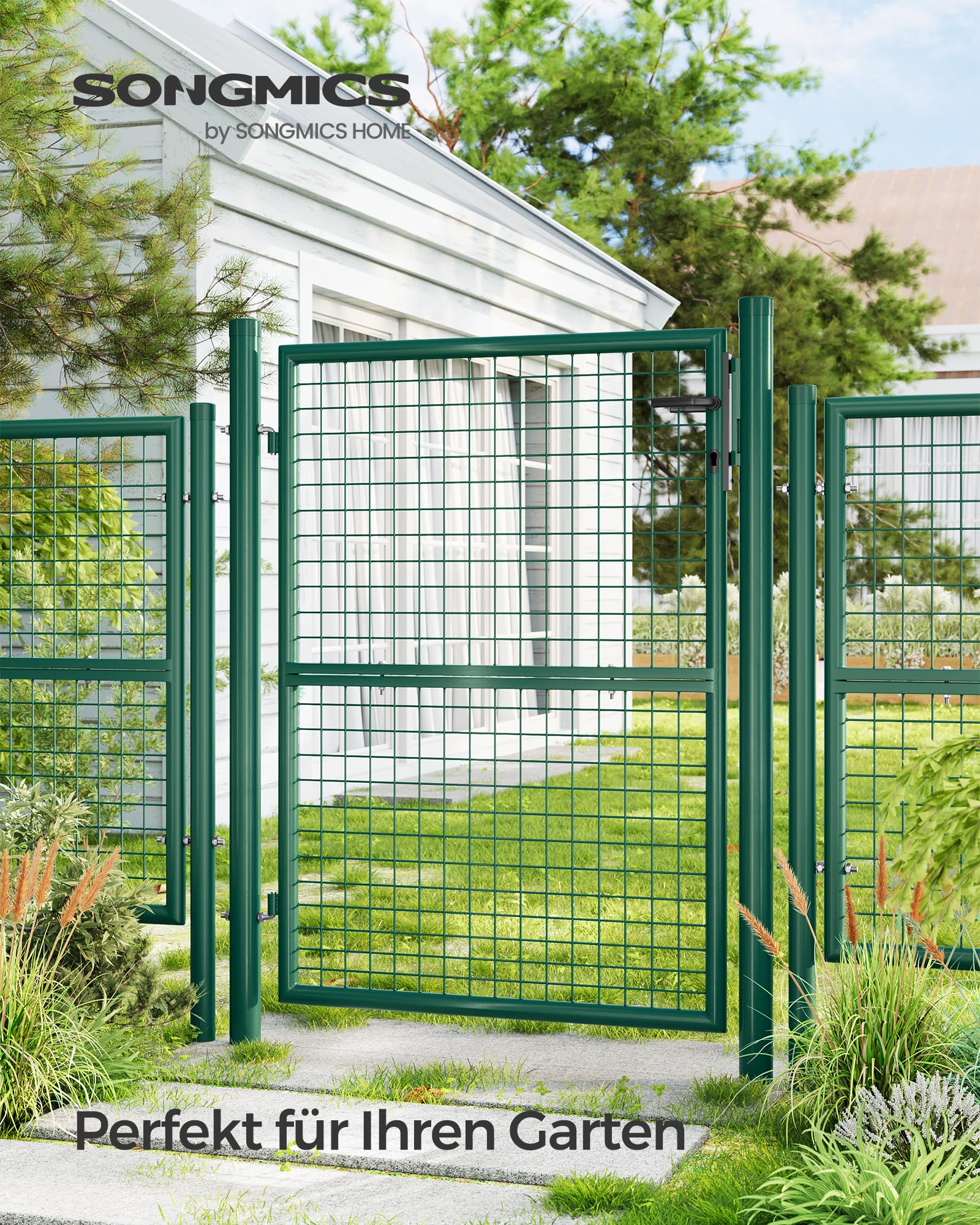 songmics-gartentor-ggd175g-gartent-r-verzinkter-stahl-gr-n-t-r-87-x-125-cm image 2