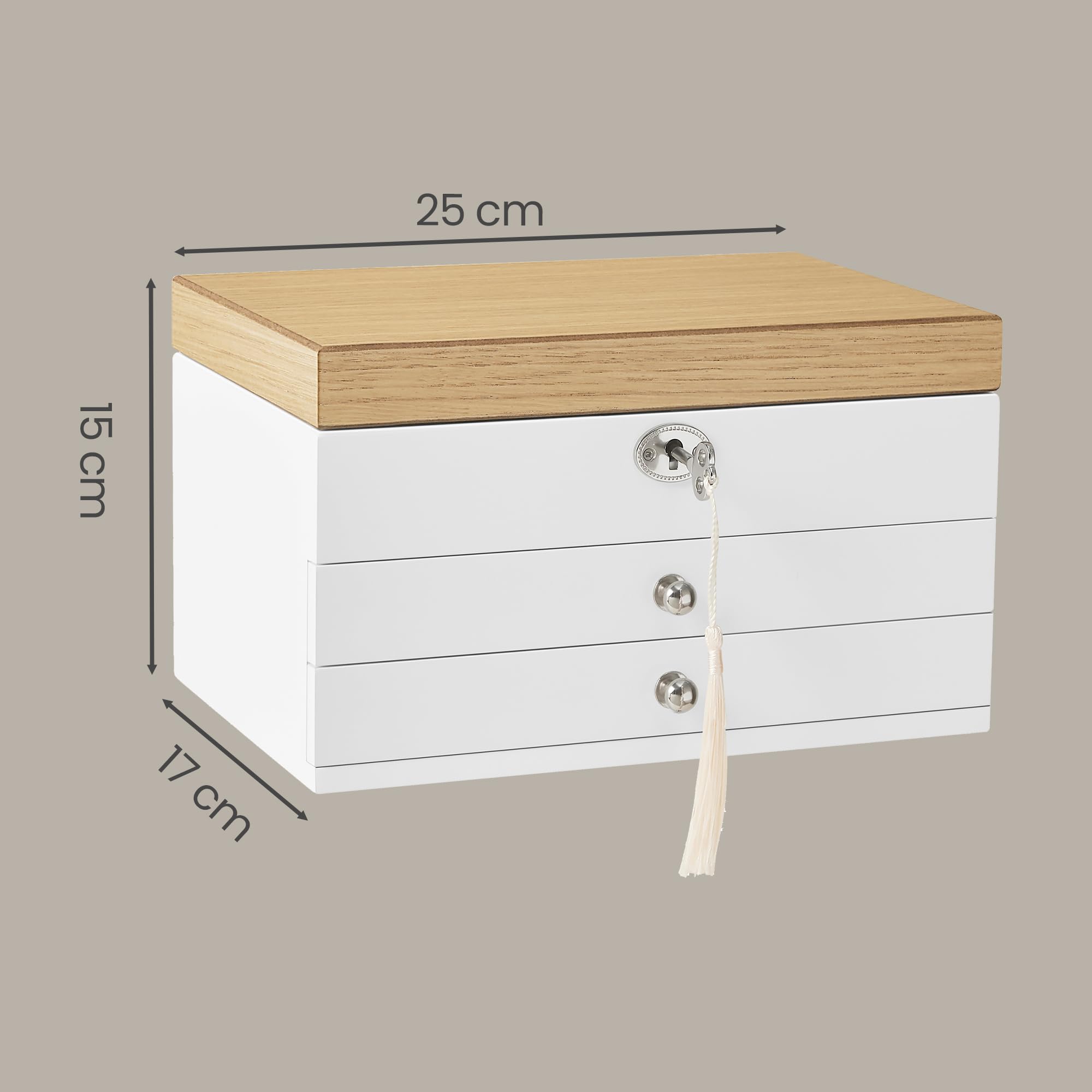 songmics-jow15wn-schmuckk-stchen-3-ebenen-mit-spiegel-wei-holzfarben image 3