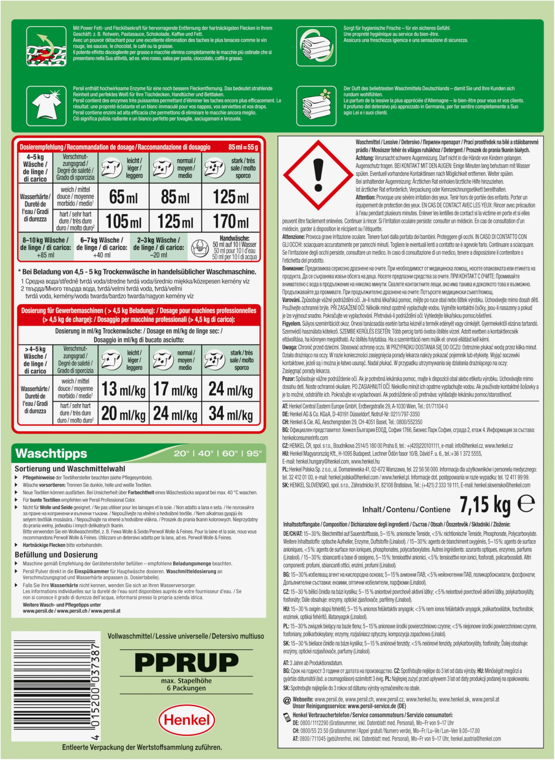 persil-professional-universal-pulver-130-waschladungen-tiefenrein image 3