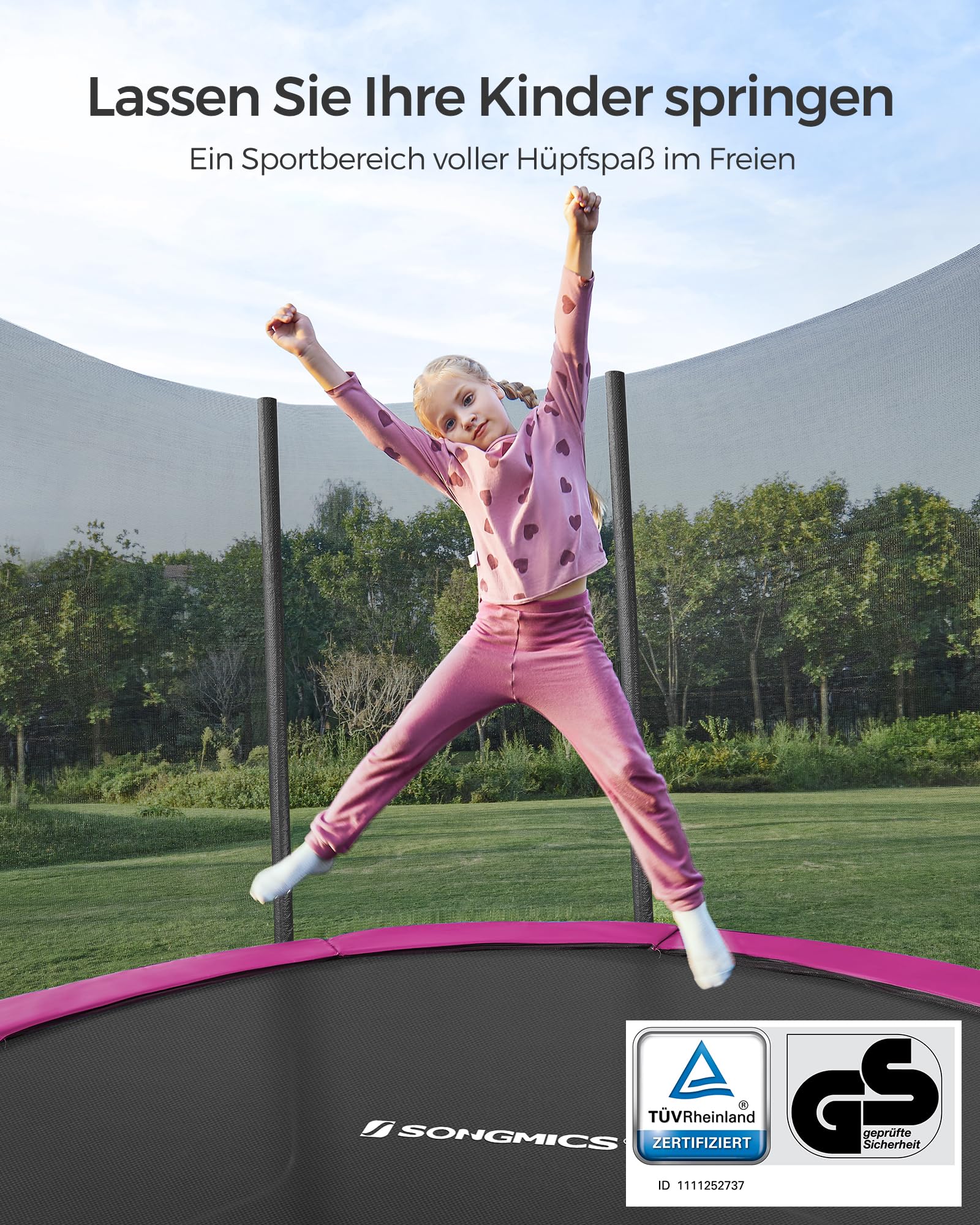 songmics-trampolin-outdoor-rund-305-cm-mit-netz-leiter-schwarz image 2