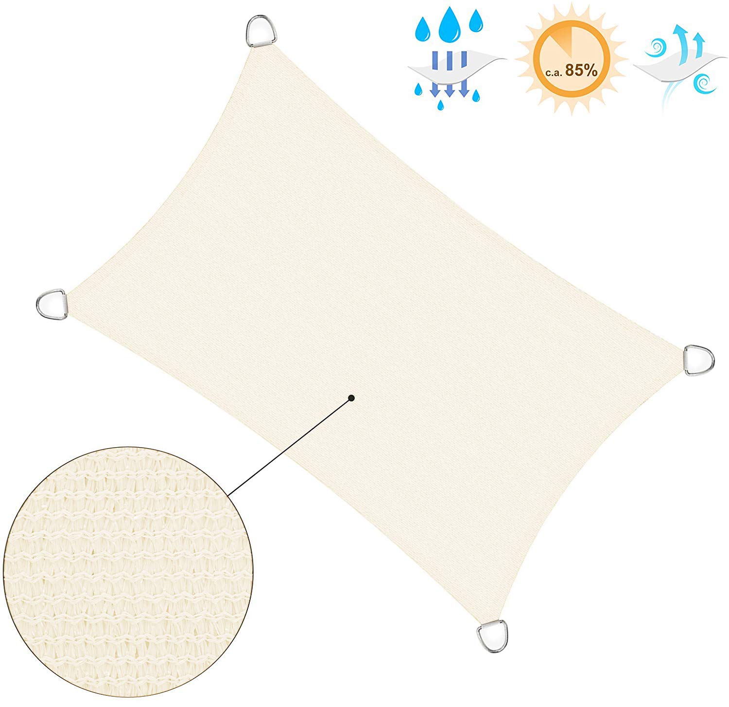 songmics-sonnensegel-gss25iv-2x5-m-hdpe-rechteckig-beige image 4