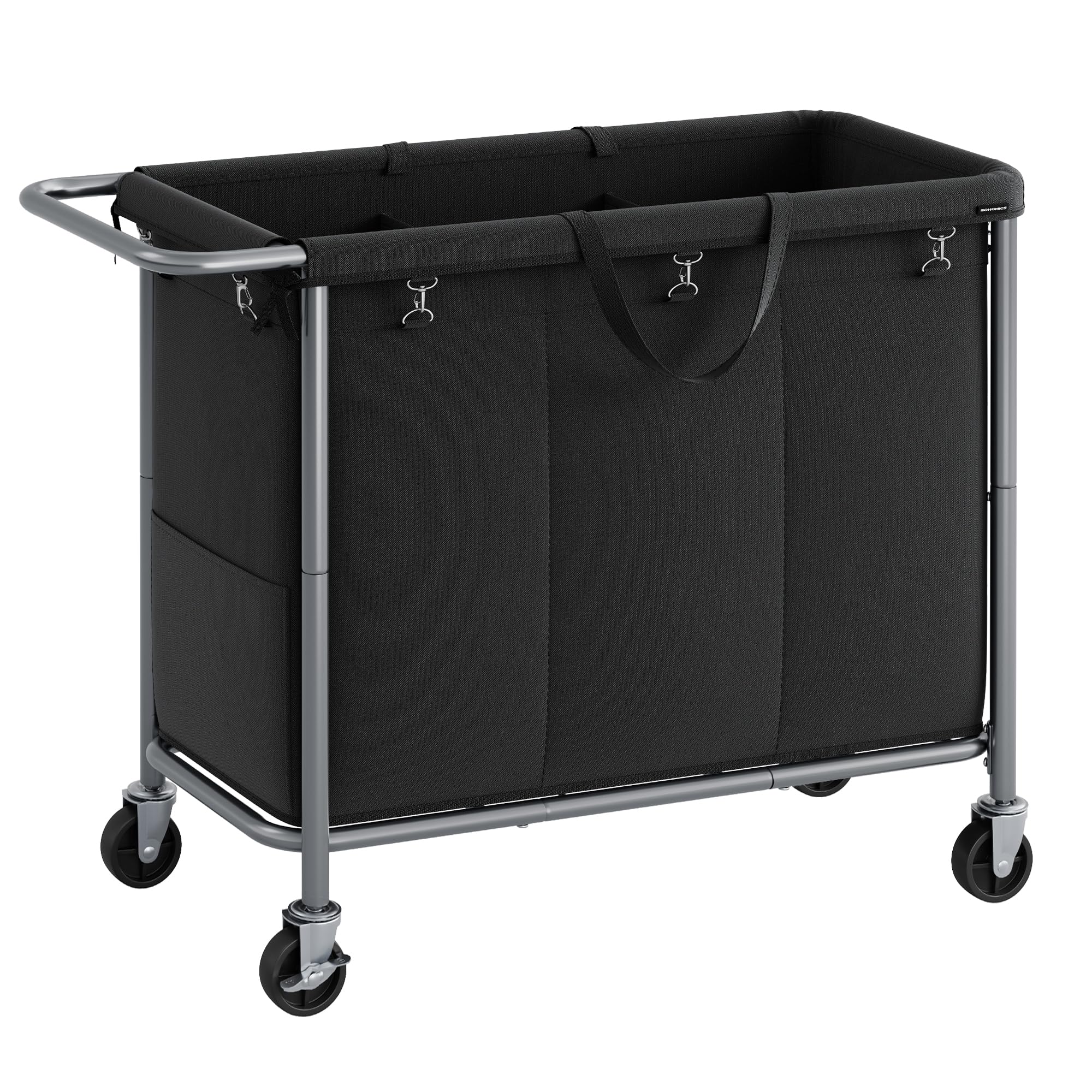 songmics-w-schekorb-3-f-cher-200-liter-tintenschwarz-rls005b01-mit-rollen image 1