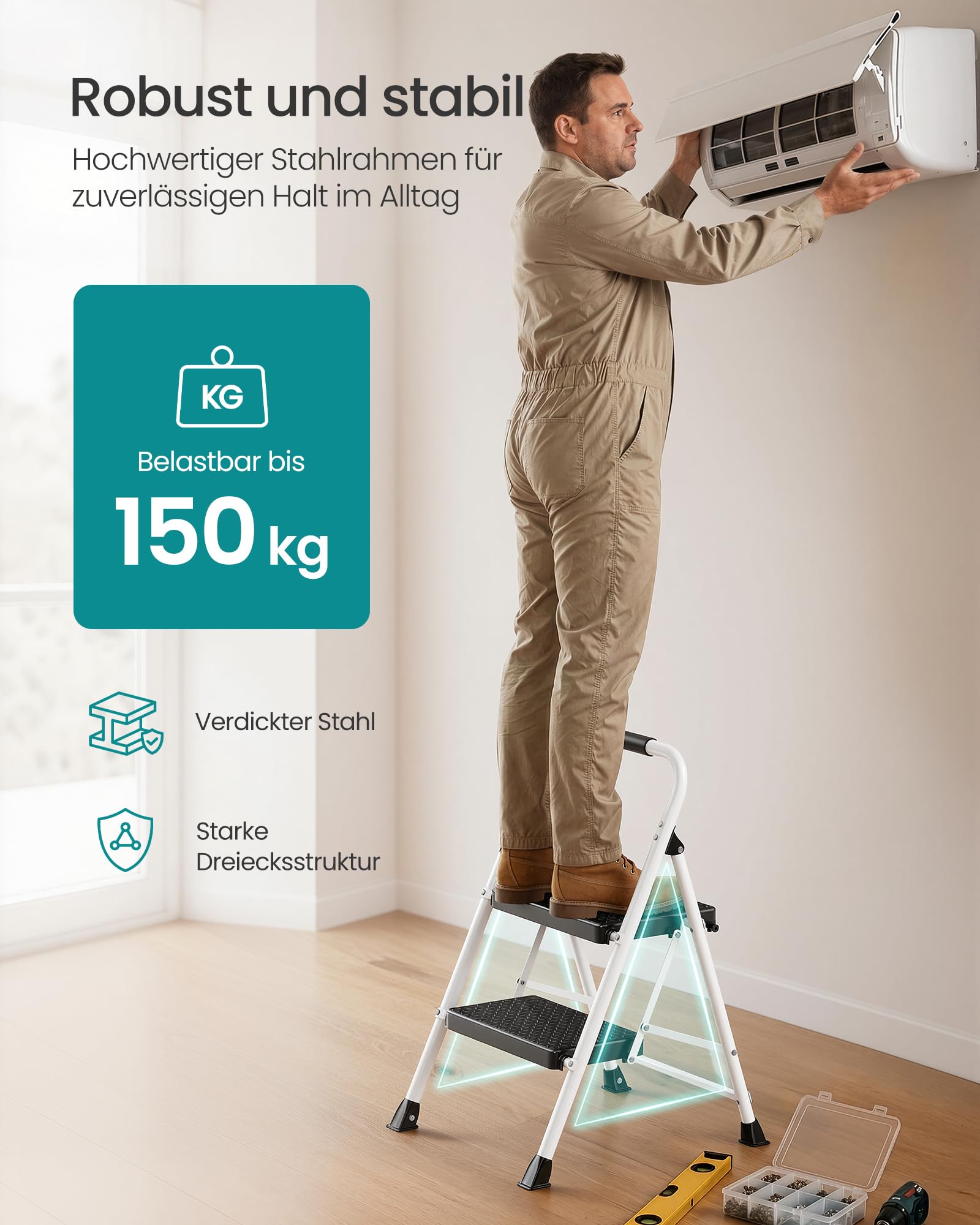 songmics-klapptritt-trittleiter-stahl-2-stufen image 3