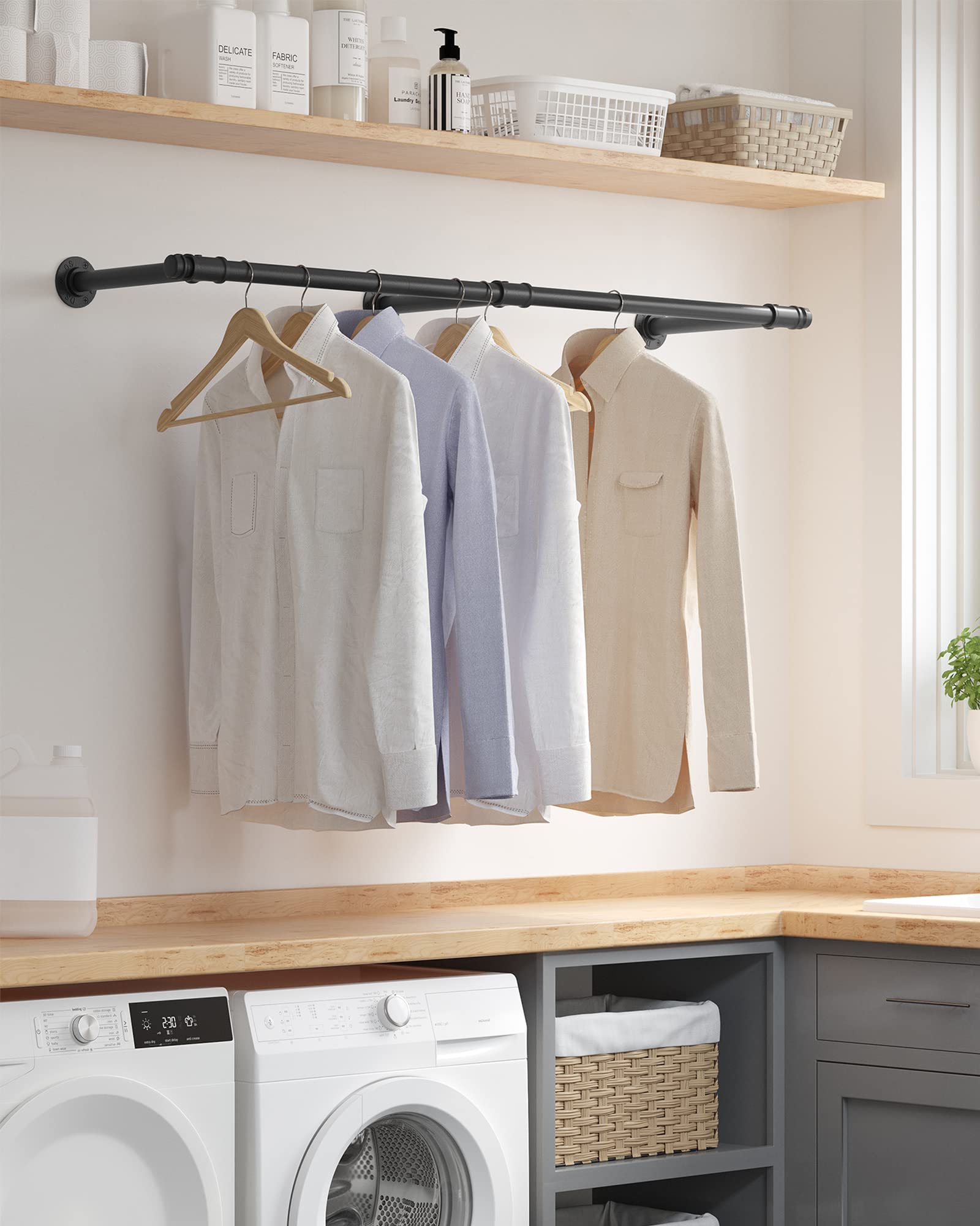songmics-kleiderstange-wand-hsr104b01-schwarz-170-cm-68-kg image 3