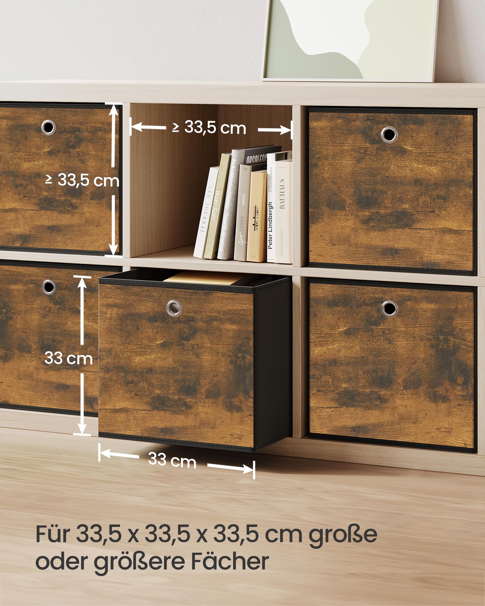 songmics-aufbewahrungsbox-rfb133b01-6er-set-33-x-33-x-33-cm-vintagebraun-schwarz image 3