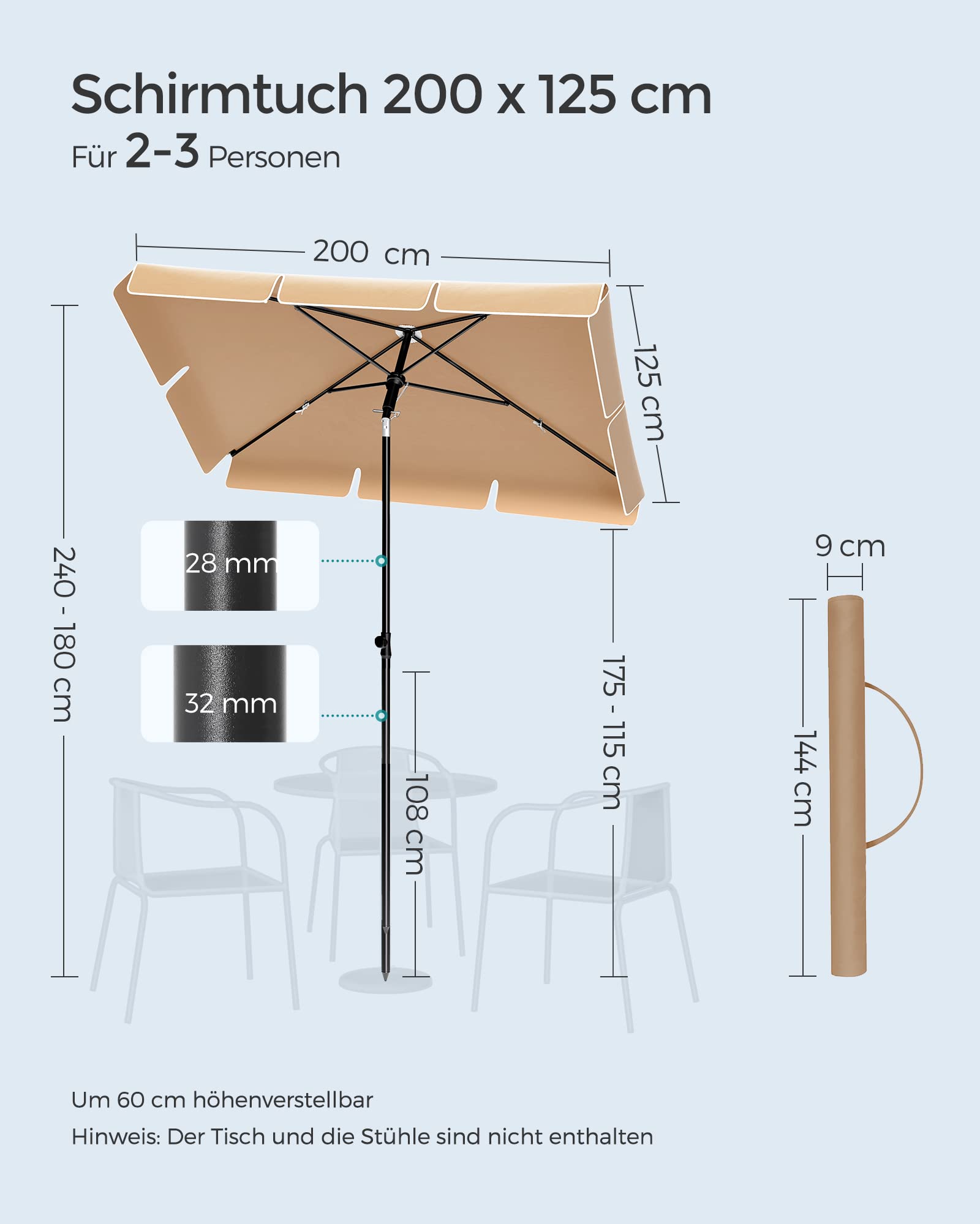 songmics-sonnenschirm-gpu25br-200-x-125-cm-taupe-ohne-st-nder image 7