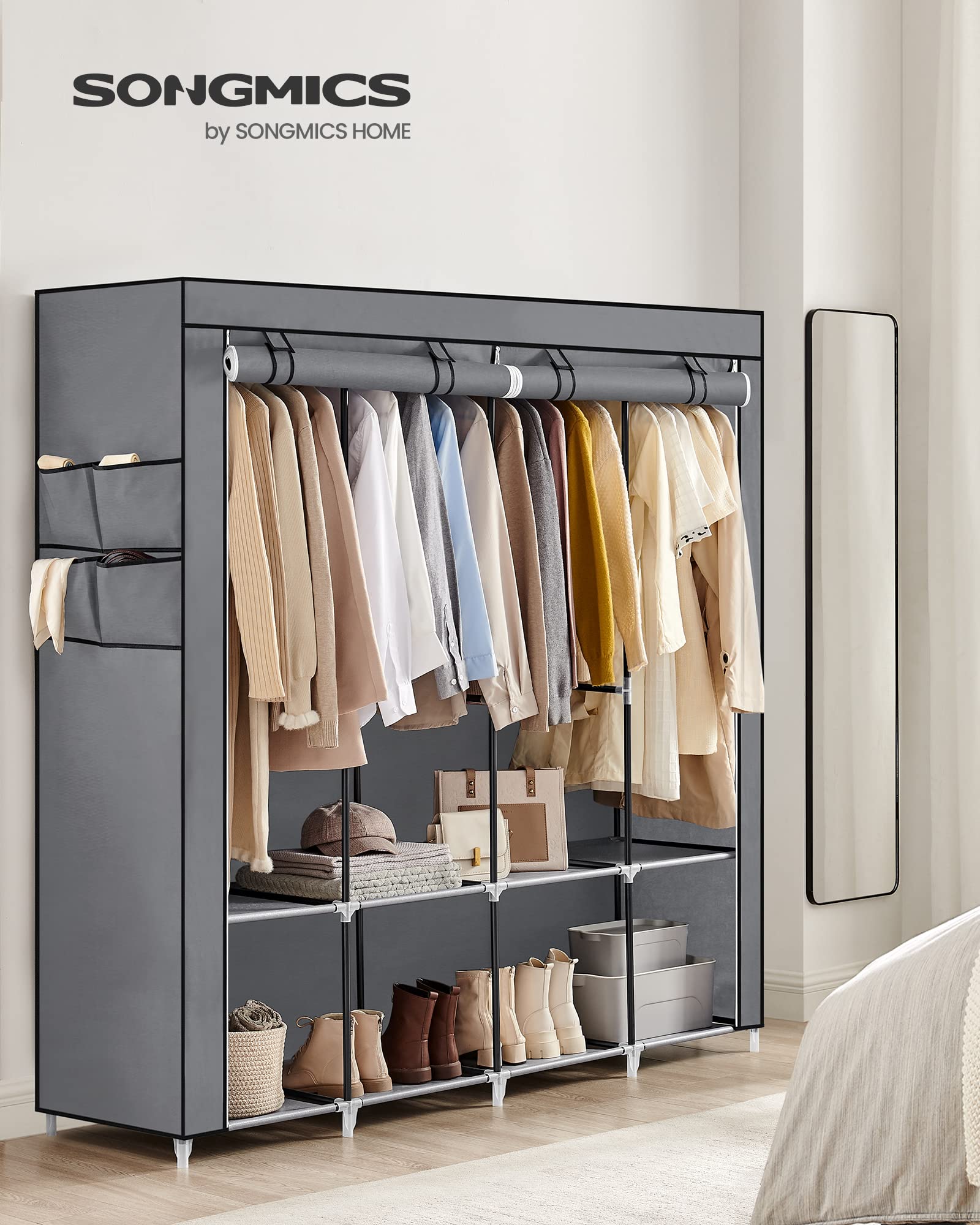 songmics-stoffschrank-45-x-170-x-167-cm-grau-ryg094g02 image 2