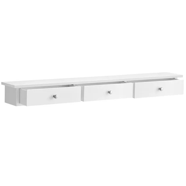 songmics-wandregal-lws085w01-schweberegal-mit-3-schubladen-80-cm-wei image 1