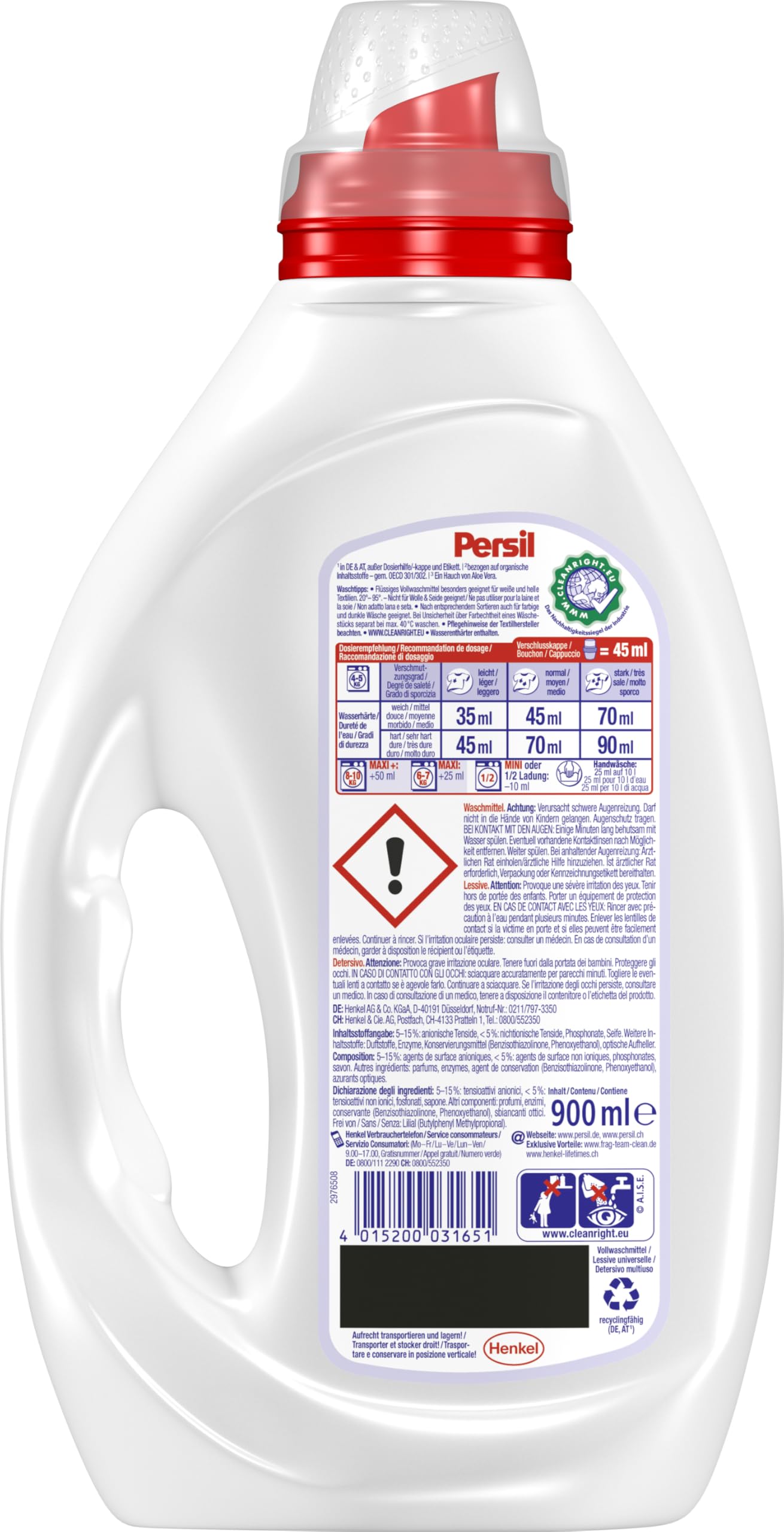 persil-sensitive-gel-20-waschladungen-fl-ssigwaschmittel-aloe-vera image 3