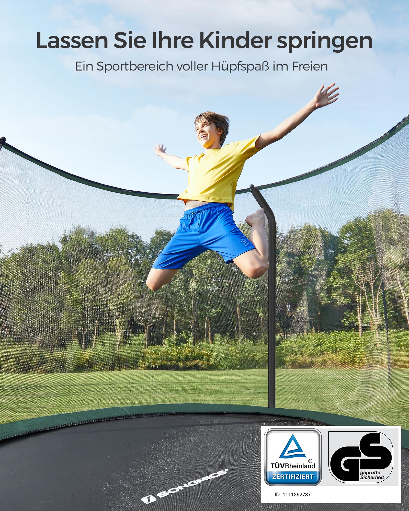 songmics-trampolin-outdoor-rund-244cm-mit-netz-und-leiter image 2