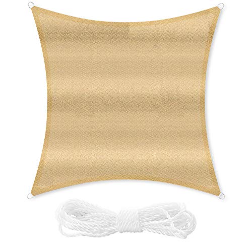 songmics-sonnensegel-3-7x3-7-m-hdpe-sandgelb-gss002y01 image 7