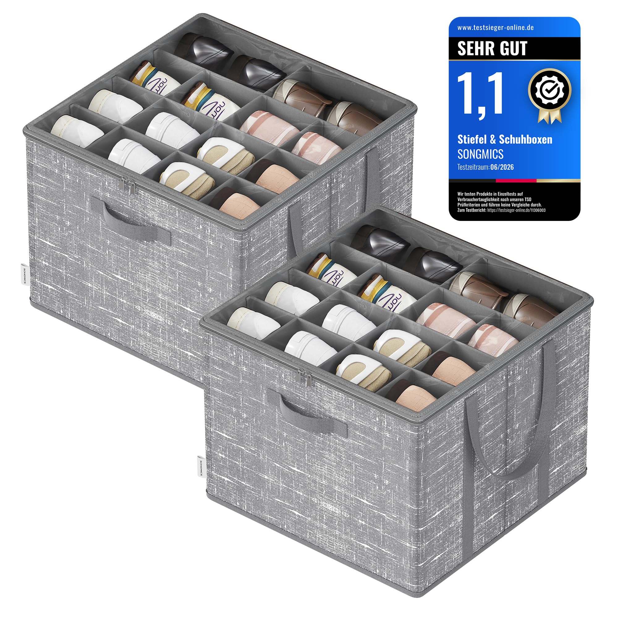 songmics-schuh-organizer-2er-set-je-bis-zu-16-paar-schuhe-mit-griffen-faltbar image 1