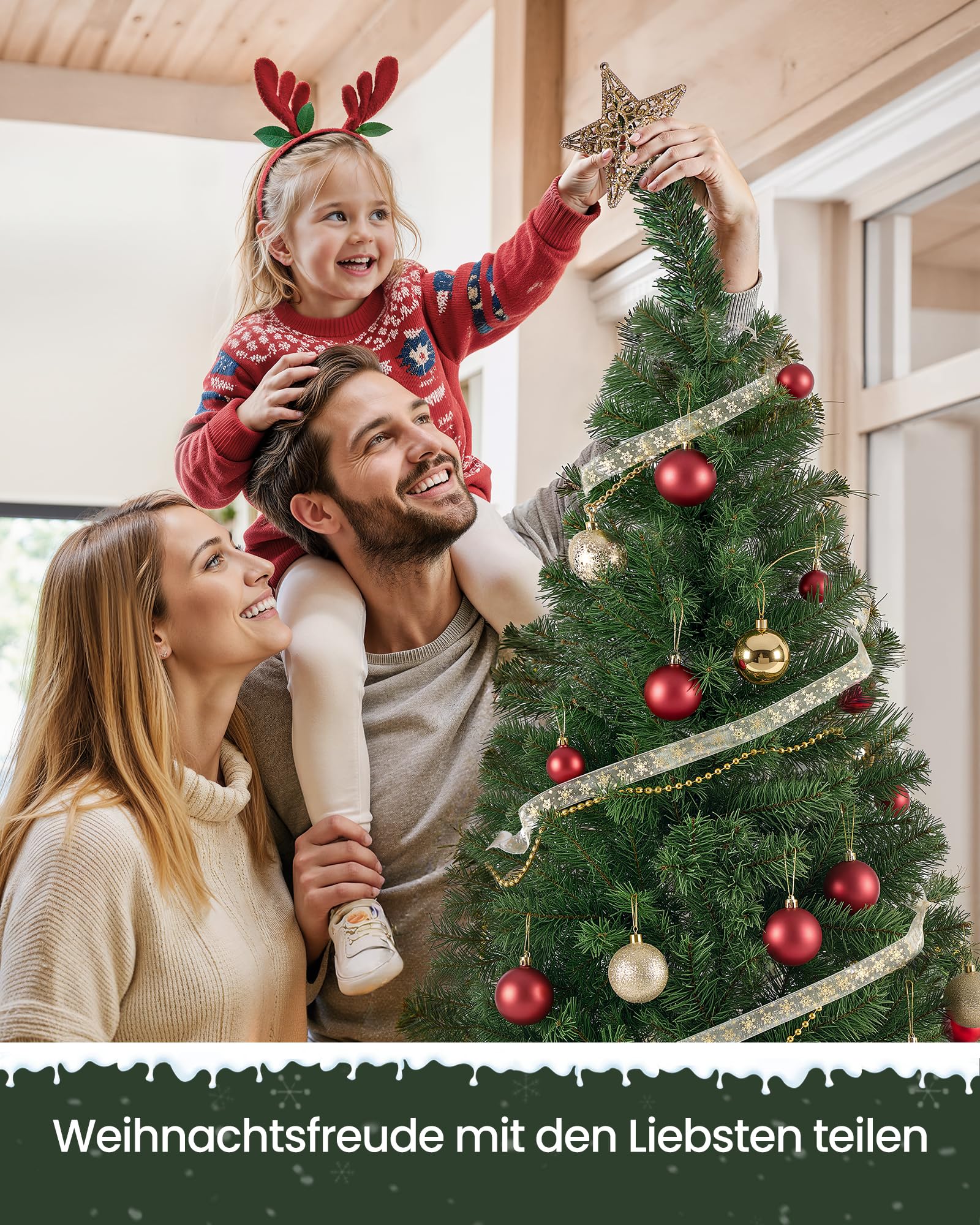 songmics-k-nstlicher-weihnachtsbaum-180-cm-tannenbaum-mit-kugeln-pvc-metallst-nd image 5