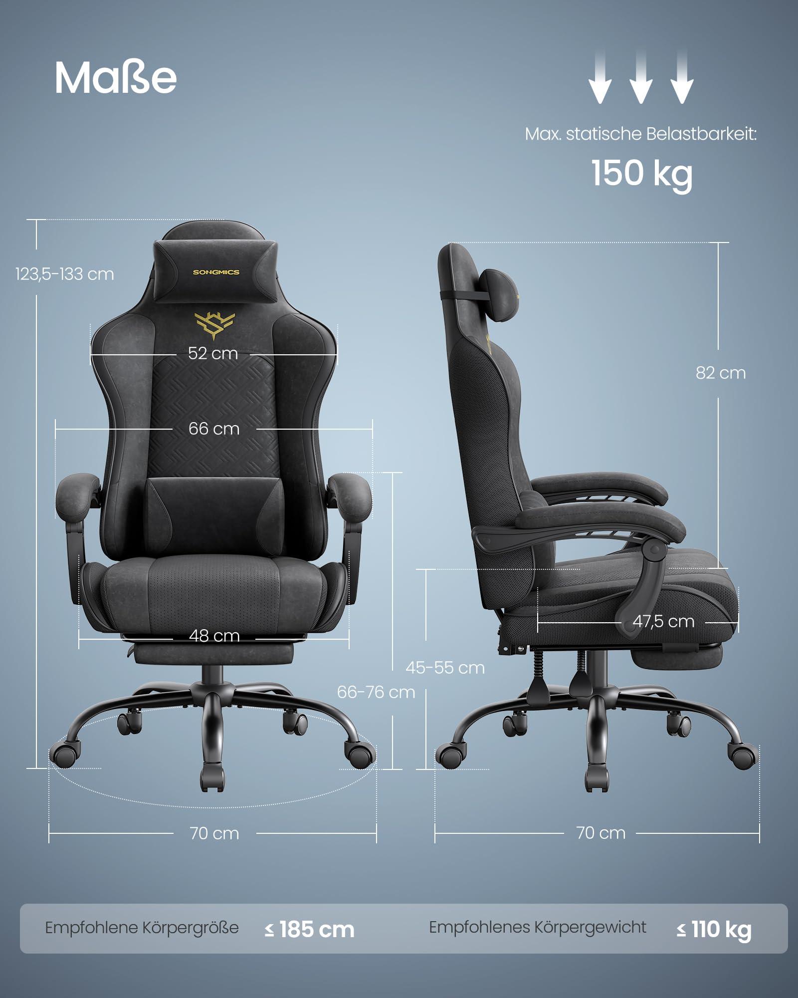 songmics-gaming-stuhl-obg079b01-tintenschwarz-ergonomischer-b-rostuhl-mit-fu-st- image 3