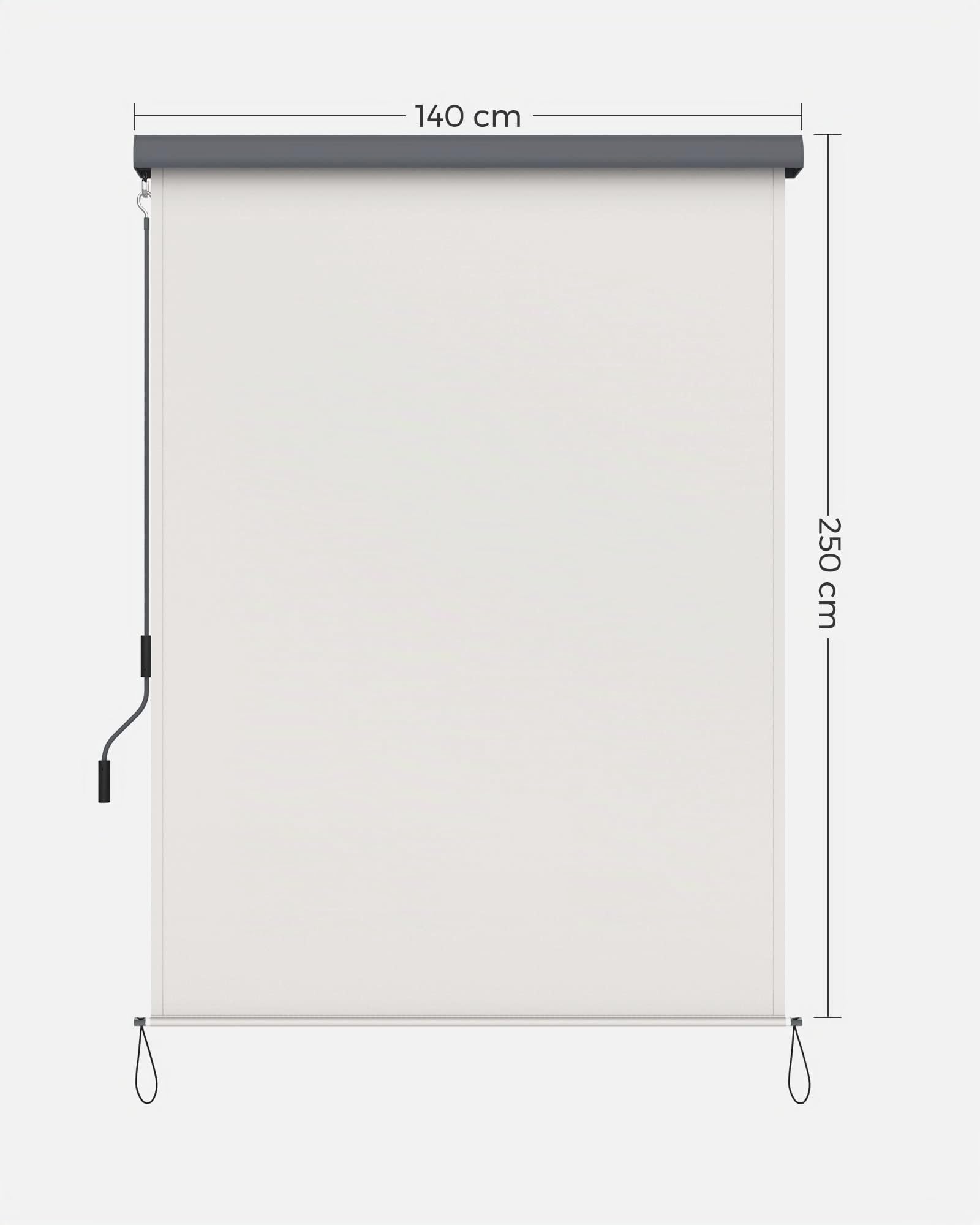 songmics-senkrechtmarkise-gsa145be-2-5-x-1-4-m-beige-mit-kurbel image 2