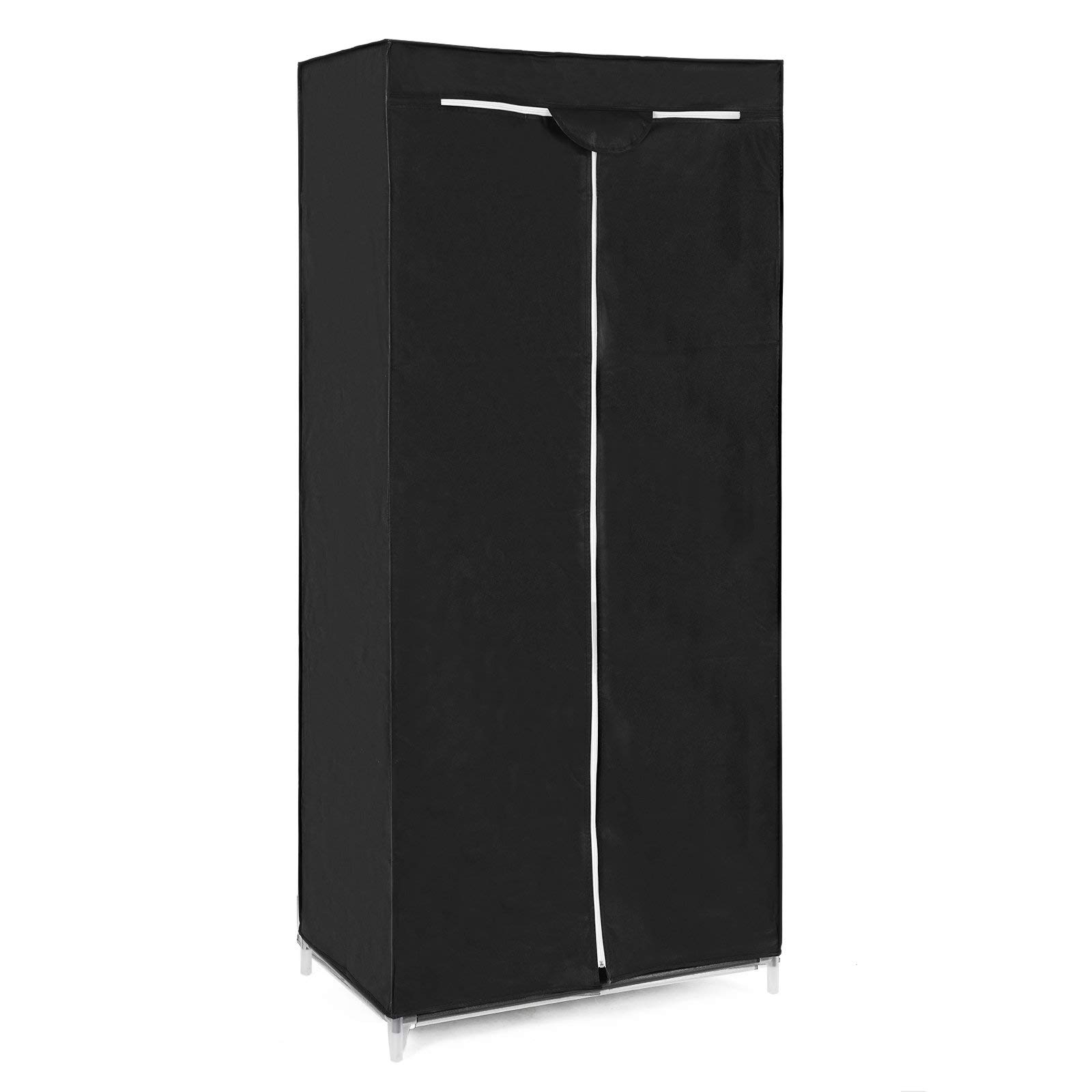 songmics-kleiderschrank-ryg83h-stoffschrank-faltbar-75-x-45-x-160-cm-schwarz image 6