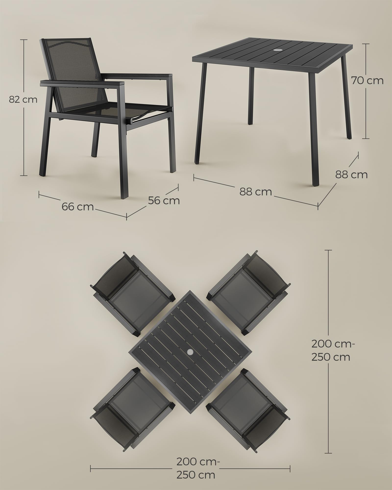 songmics-gartengarnitur-ggf045g01-4-1-4-st-hle-mit-tisch-anthrazitgrau-tintensch image 5