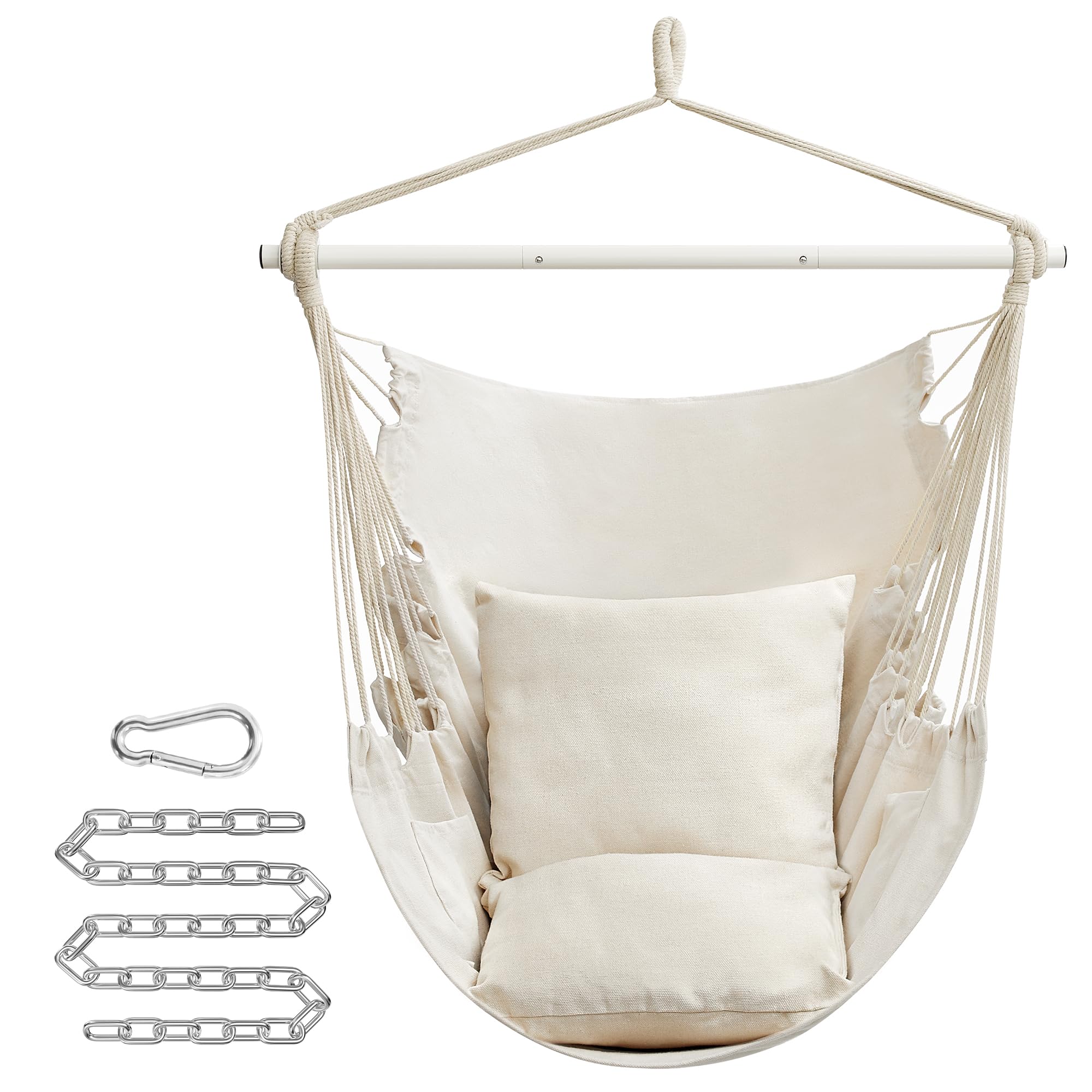 songmics-h-ngesessel-gdc197m01-cremewei-stahlstange-150-kg-2-taschen image 1