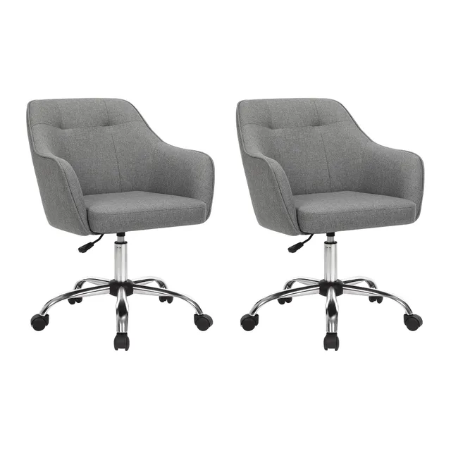 songmics-drehstuhl-2er-set-obg919g01-schreibtischstuhl-grau image 1