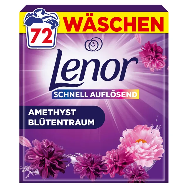 lenor-pulverwaschmittel-amethyst-bl-tentraum-72-w-schen-color-pulverwaschmittel image 1