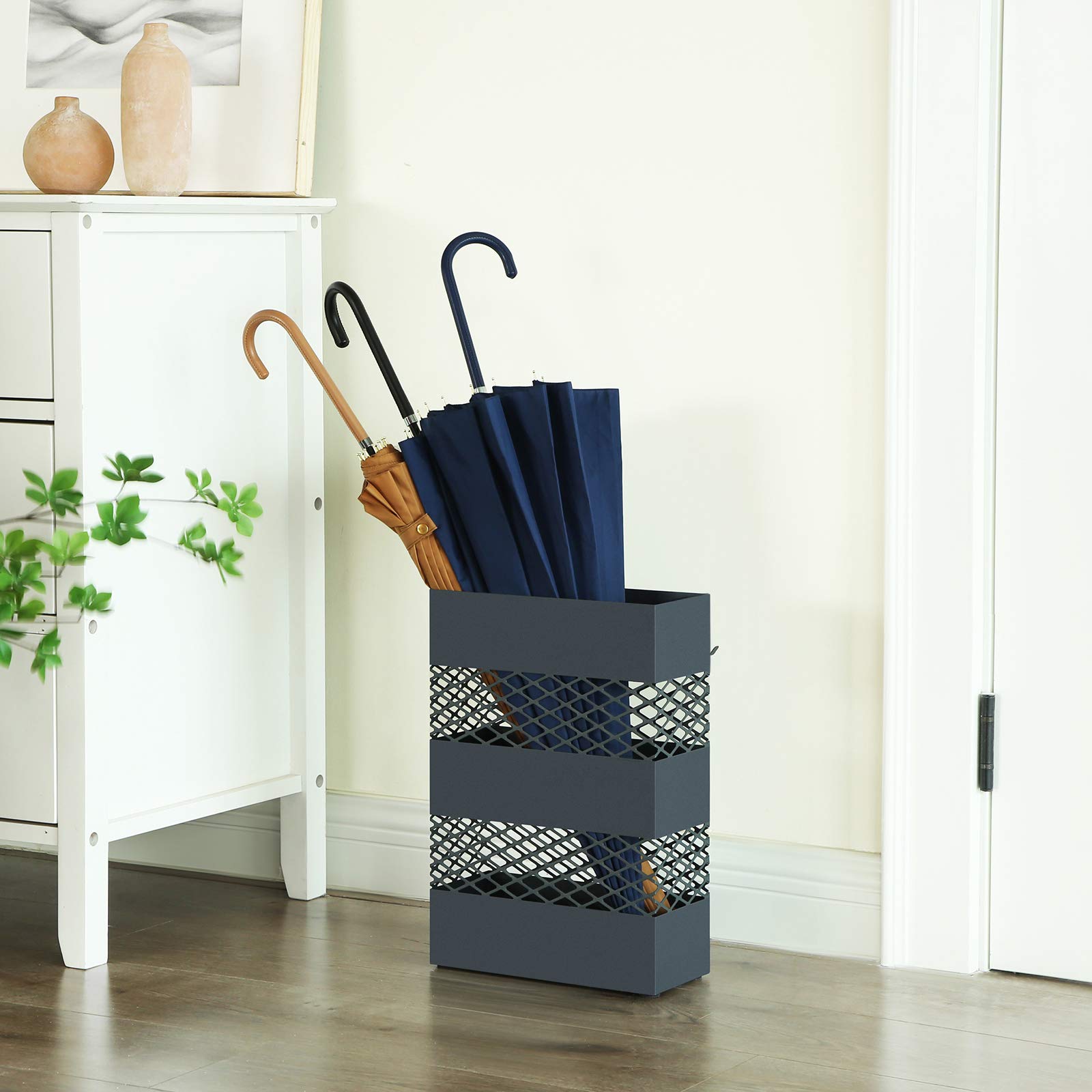 songmics-regenschirmst-nder-metall-gitter-design-28-x-12-x-41-cm-anthrazit image 3