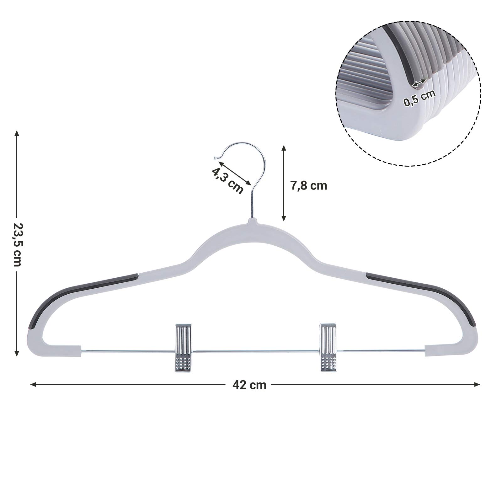 songmics-hosenb-gel-kunststoff-12er-set-grau-mit-clips-360-crp01g-12 image 5
