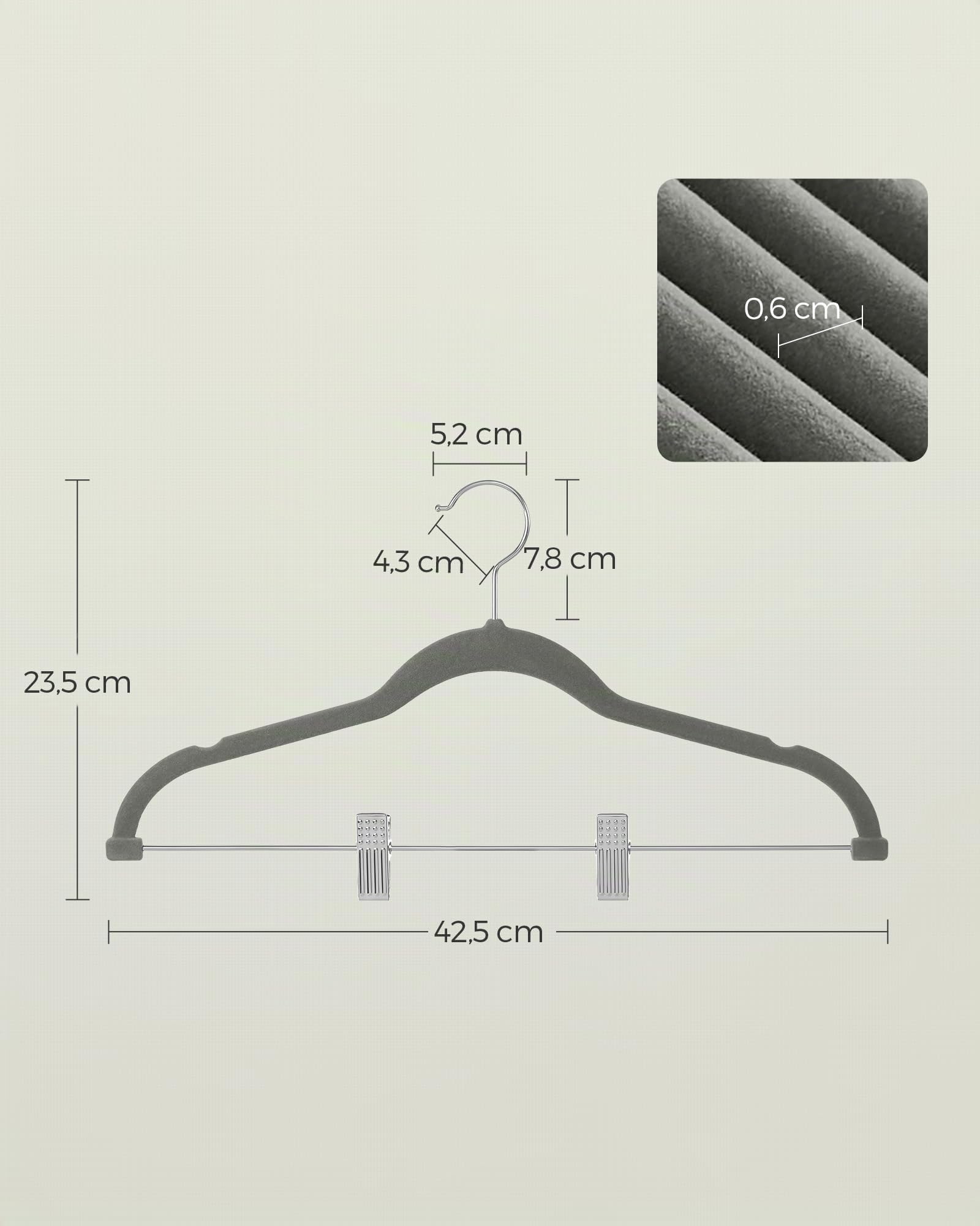 songmics-kleiderb-gel-samt-10er-set-42-5-cm-mit-clips image 5