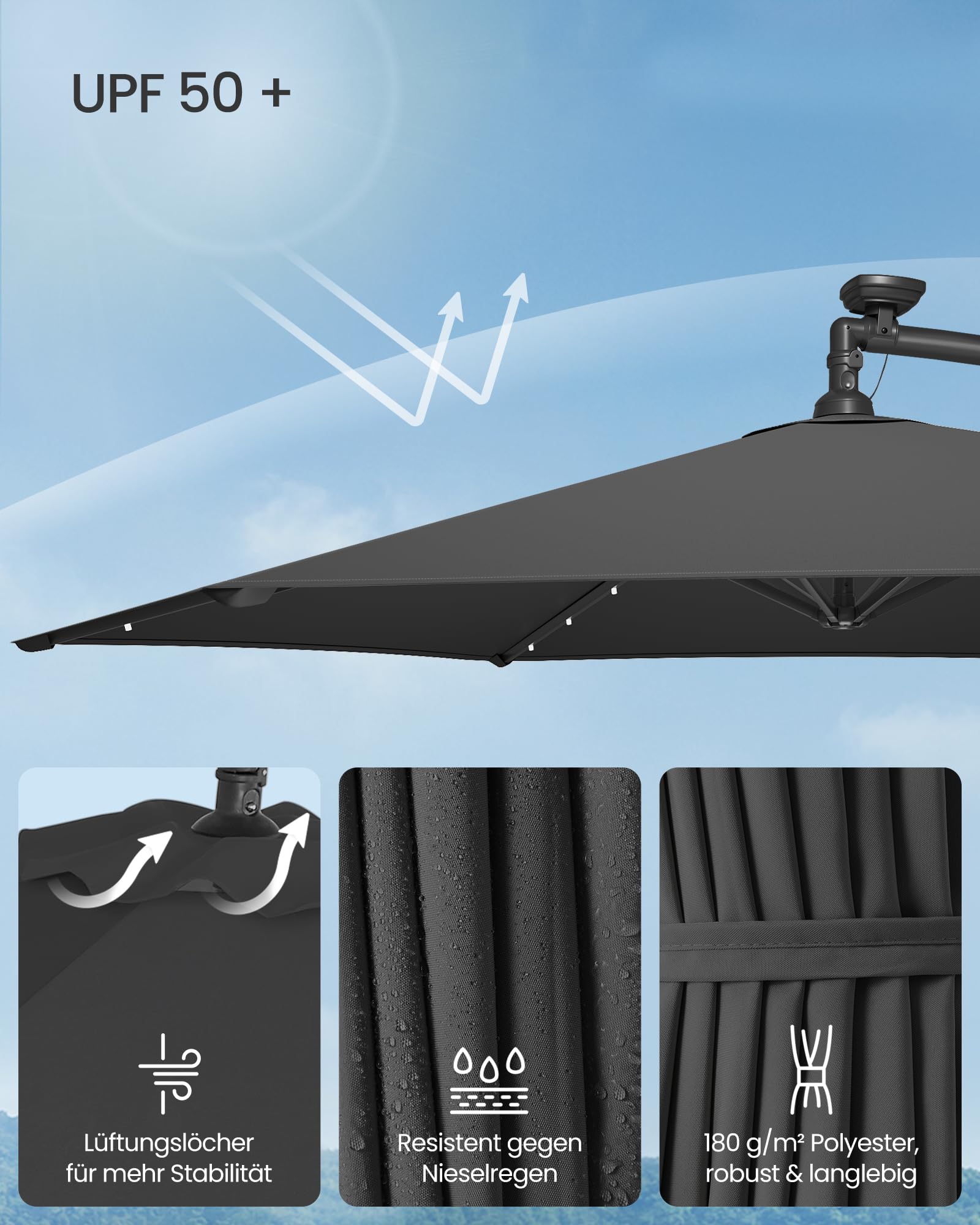 songmics-ampelschirm-300-cm-mit-led-solar-beleuchtung-grau image 4