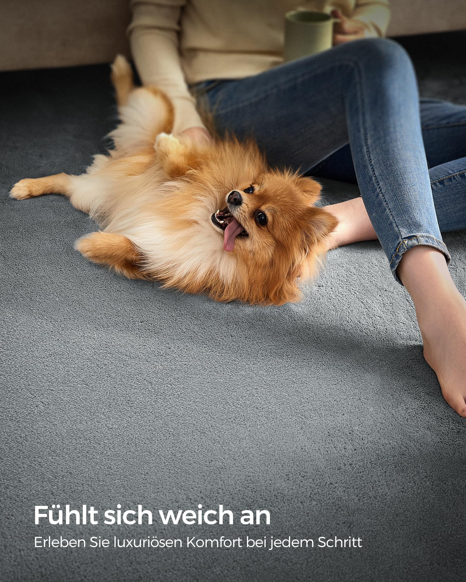 songmics-teppich-80-x-150-cm-maschinenwaschbar-rutschfest-taubengrau-tar011g01 image 2