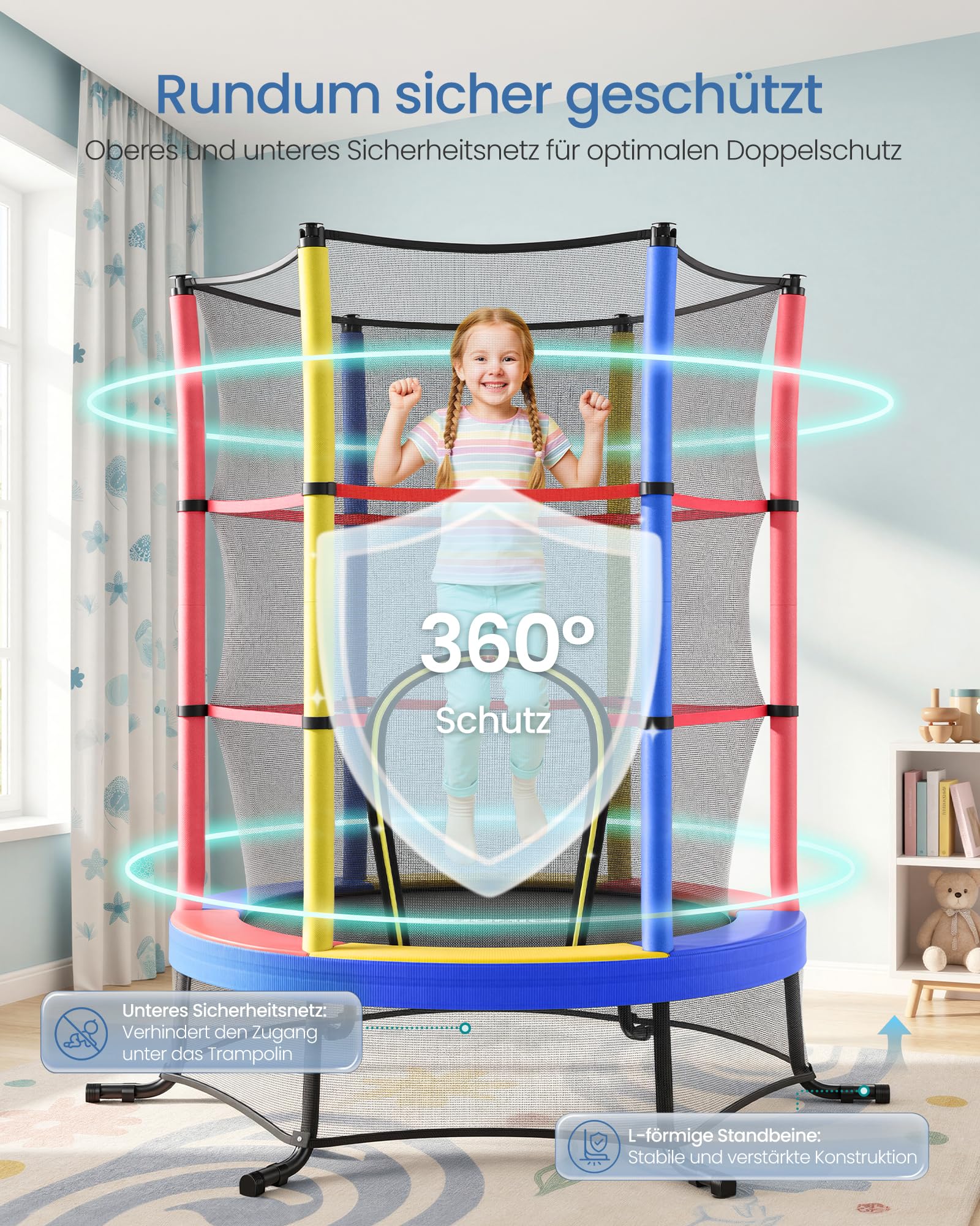 songmics-kindertrampolin-174-cm-mit-sicherheitsnetz-indoor-outdoor image 4