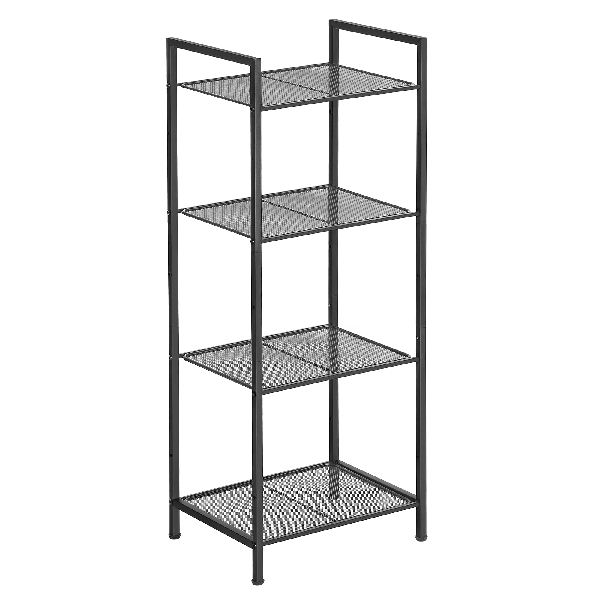 songmics-bsc034b01-standregal-metall-mit-4-ebenen-verstellbar-schwarz-38x30x96-c image 1