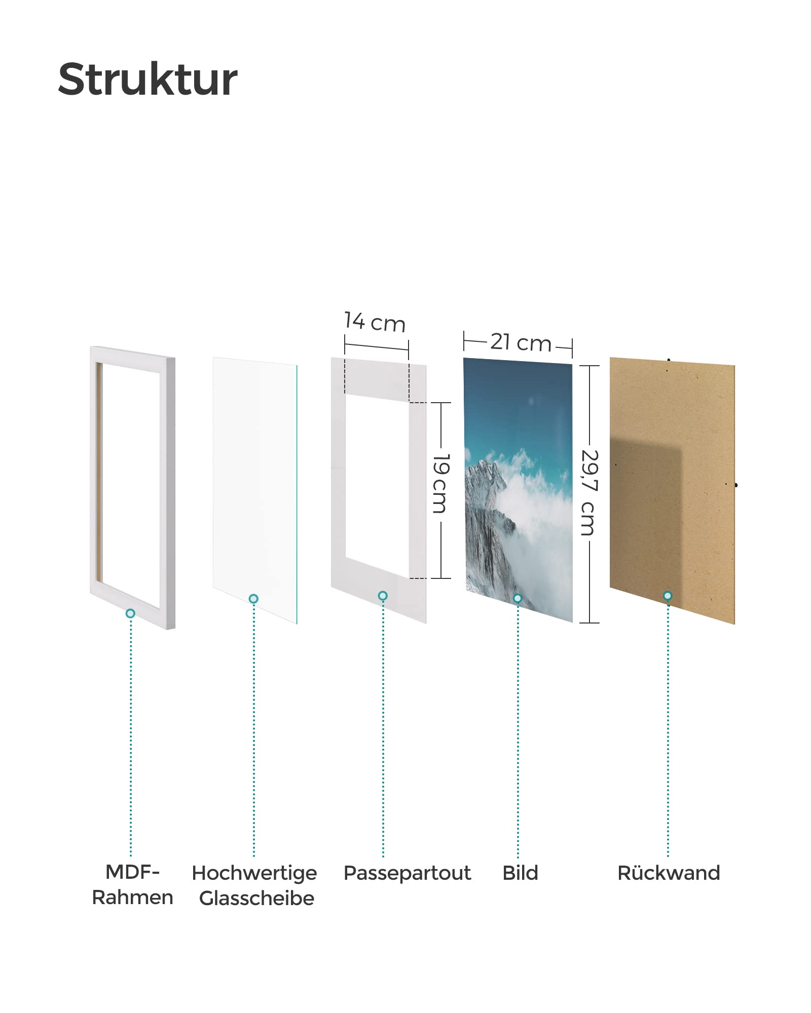 songmics-rpf011w01-bilderrahmen-wei-33x24-5-cm-f-r-a4-mit-passepartout image 7