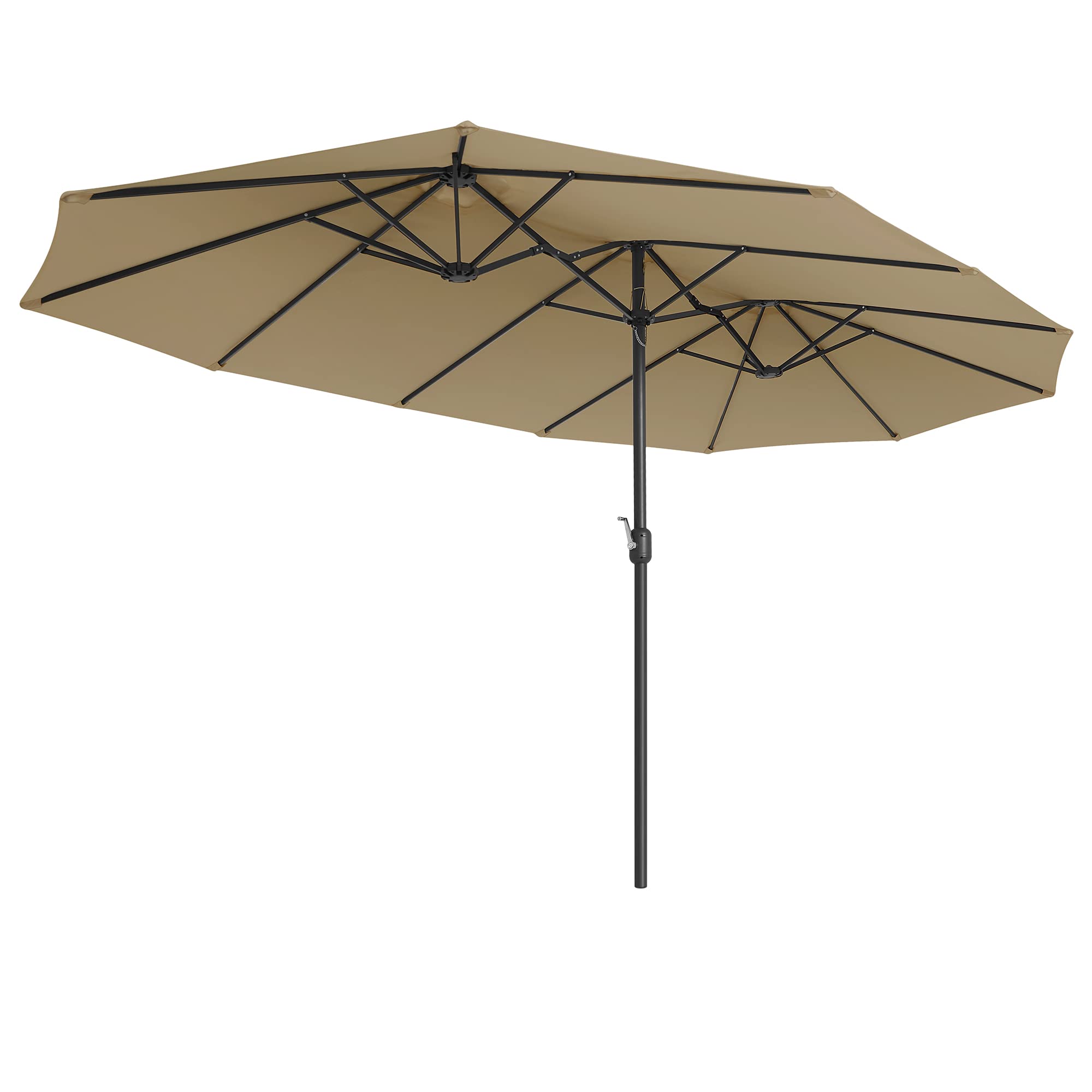 songmics-doppelsonnenschirm-gpu36br-460-x-270-cm-upf-50-taupe image 1