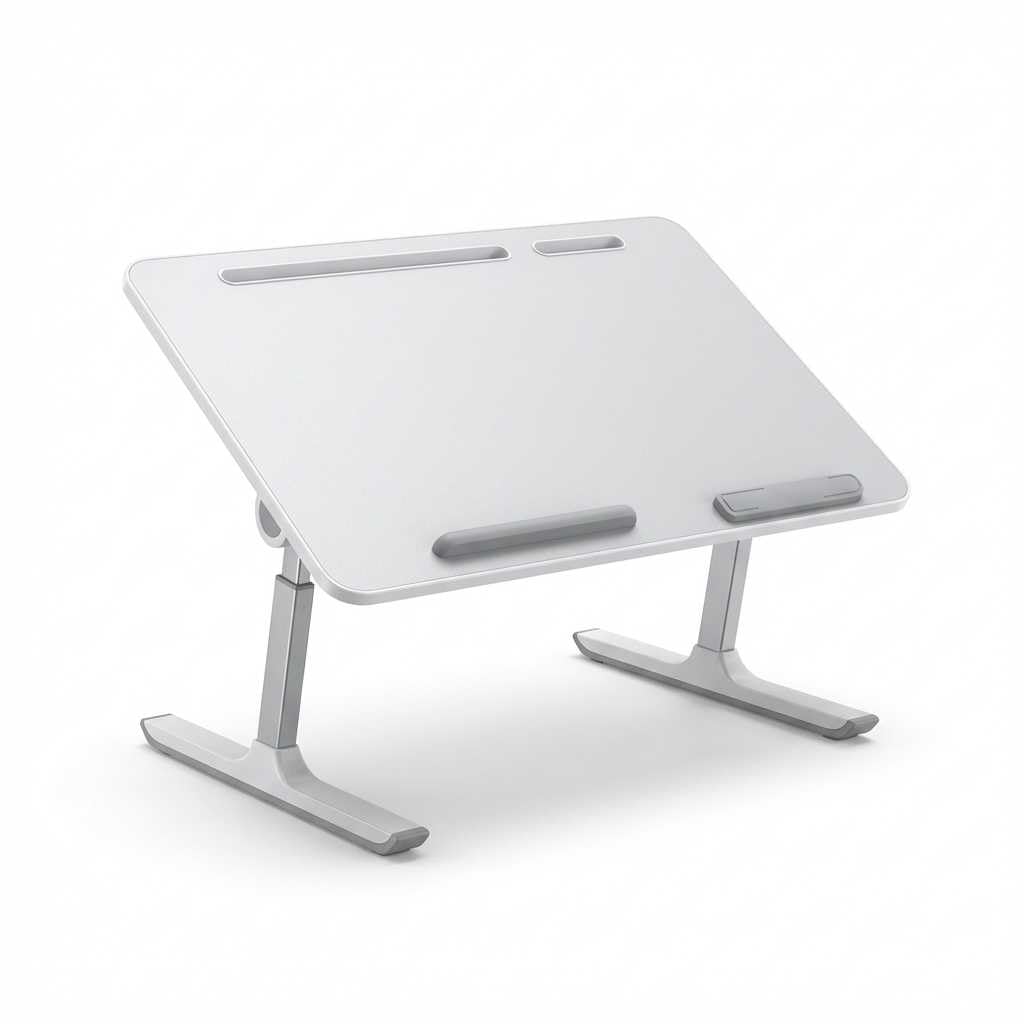 songmics-laptoptisch-60-x-40-x-25-cm-betttisch-aluminium-schwarz image 1