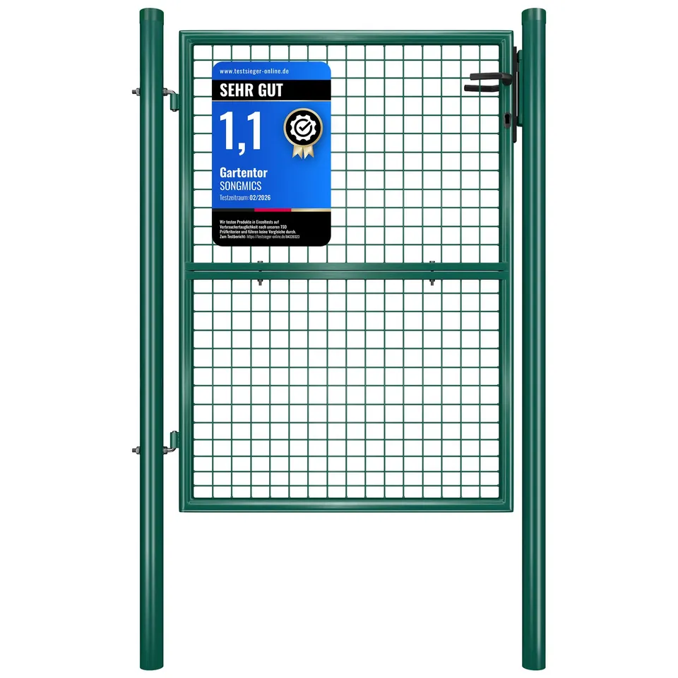 songmics-gartentor-ggd175g-gartent-r-verzinkter-stahl-gr-n-t-r-87-x-125-cm image 1