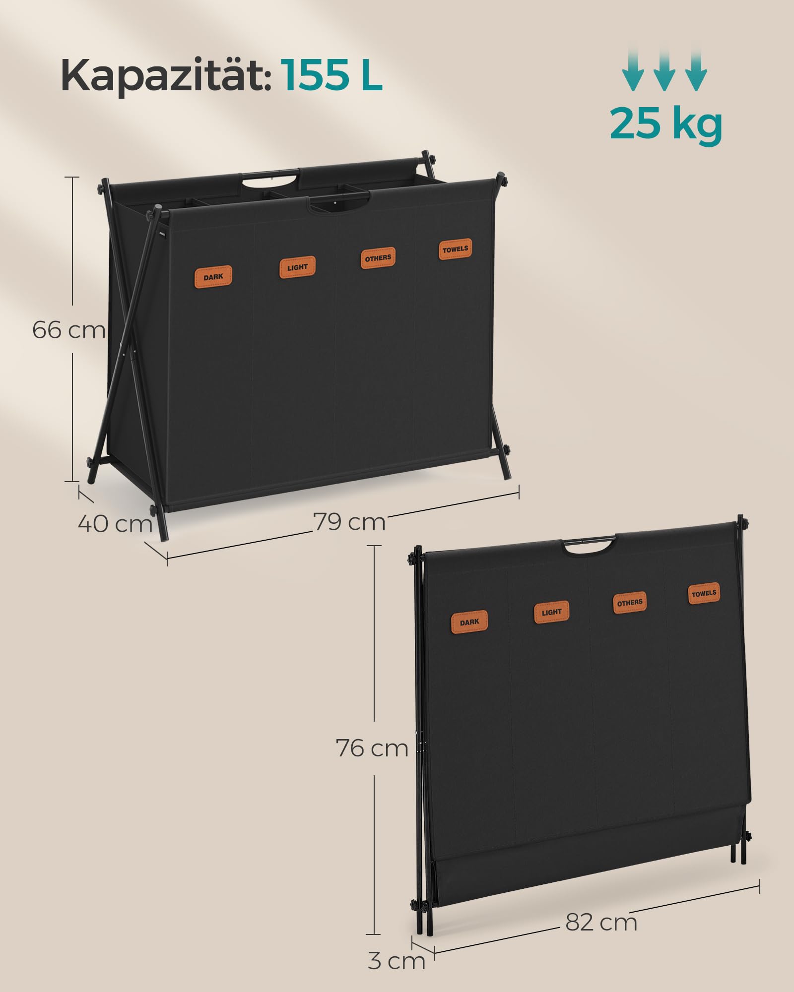 songmics-w-schekorb-155-liter-mit-4-f-chern-x-gestell-lcb140b01-tintenschwarz image 6