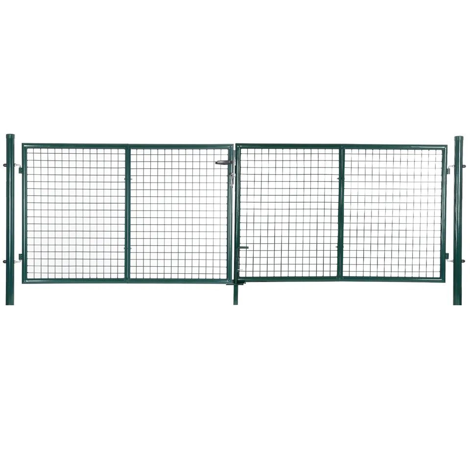 songmics-doppeltor-ggd300g-gartentor-310x100cm-gr-n image 1