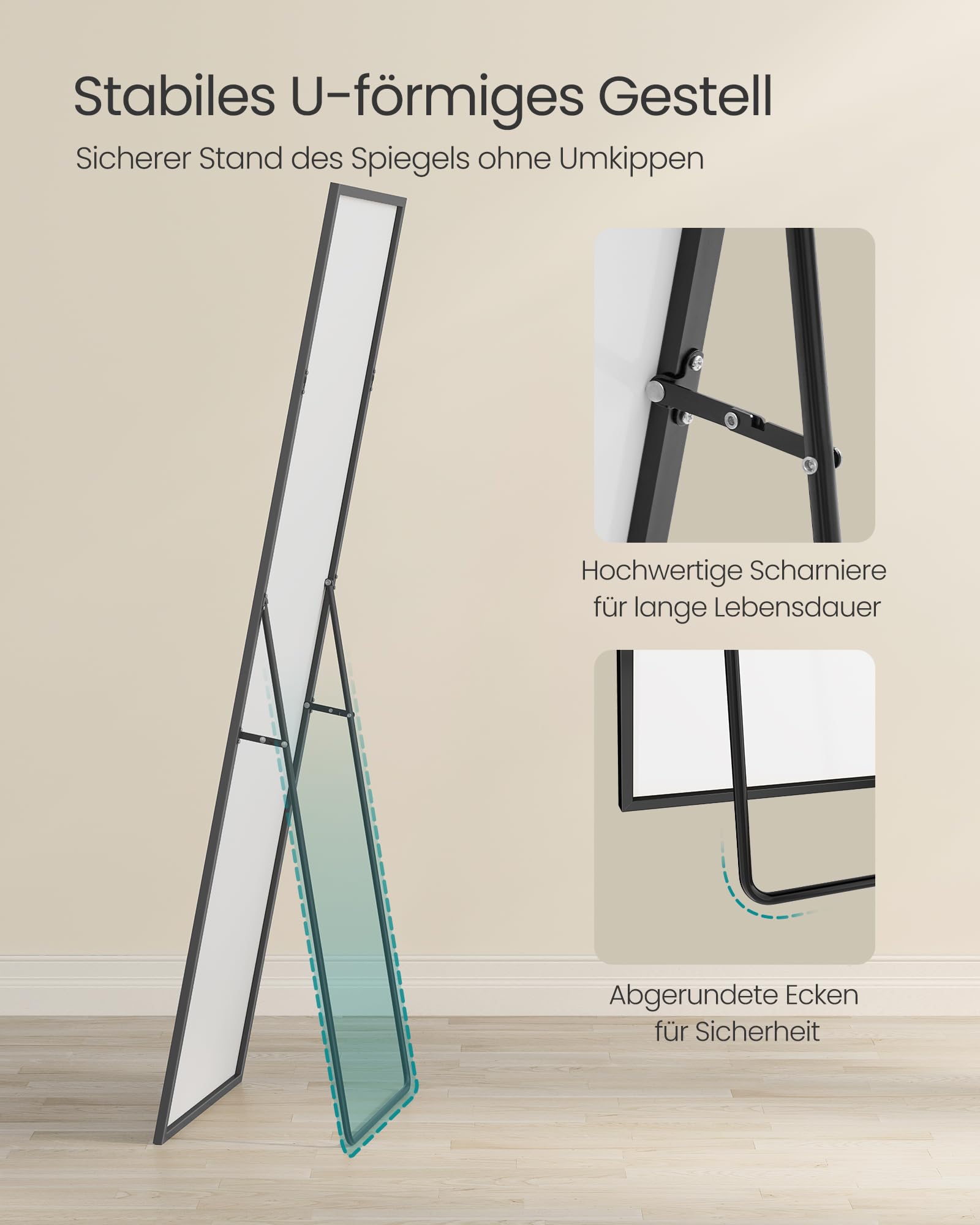 songmics-lfm050bd01-ganzk-rperspiegel-160x50cm-aluminium-tintenschwarz image 4