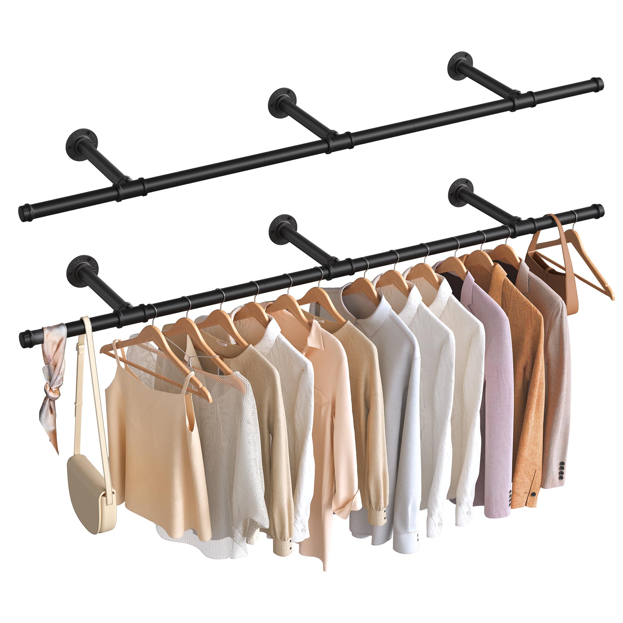 songmics-kleiderstange-wand-hsr104b01-schwarz-170-cm-68-kg image 8