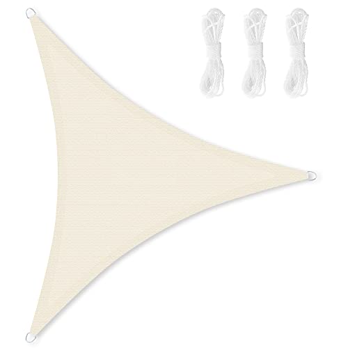 songmics-sonnensegel-gss005m01-dreieckig-4-9-x-4-9-x-4-9-m-hdpe-beige image 7