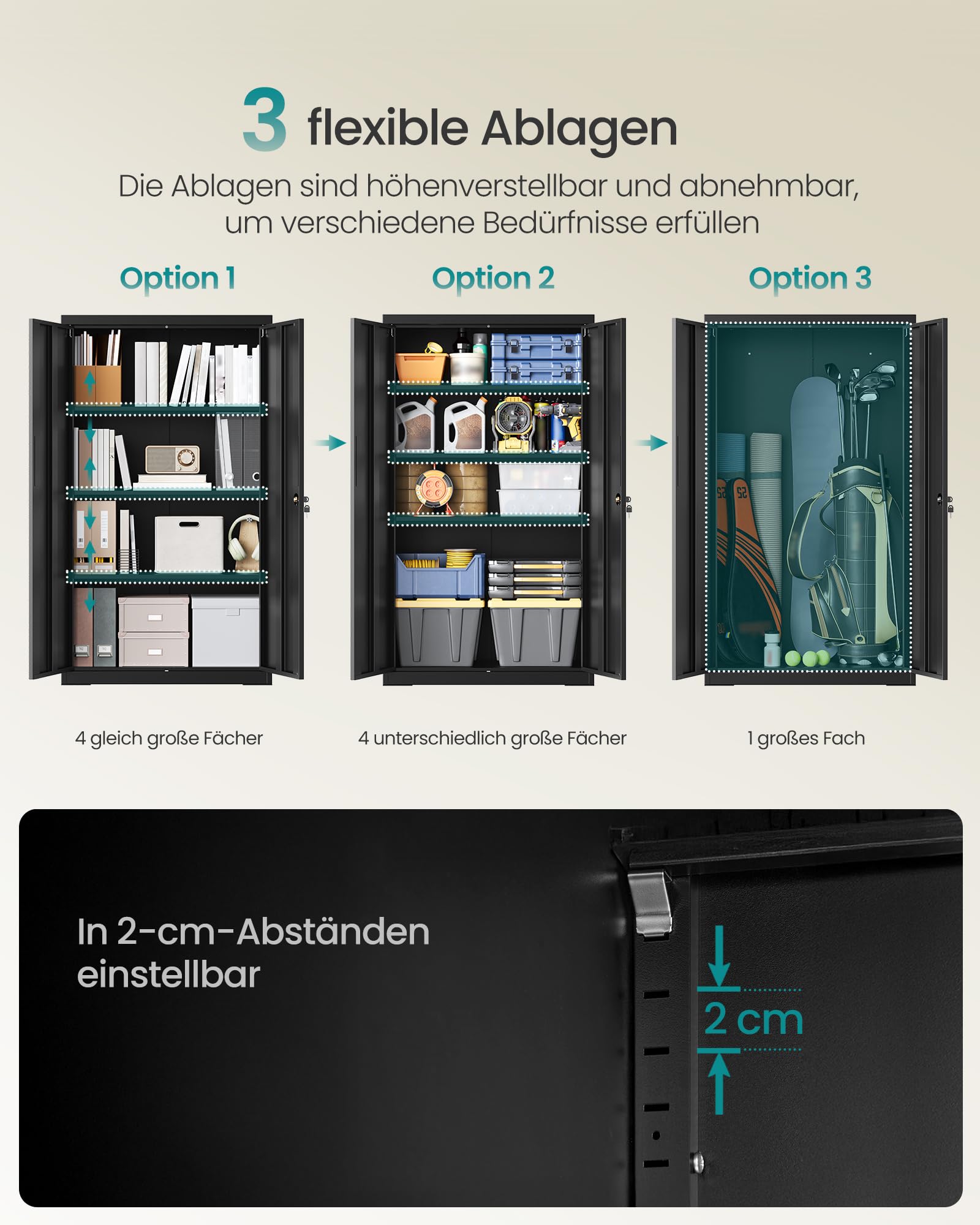 songmics-aktenschrank-abschlie-bar-80-x-40-x-140-cm-metallschrank-mit-2-t-ren image 5