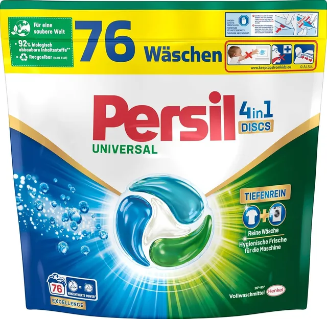 persil-universal-4in1-discs-vollwaschmittel-76-waschladungen image 1