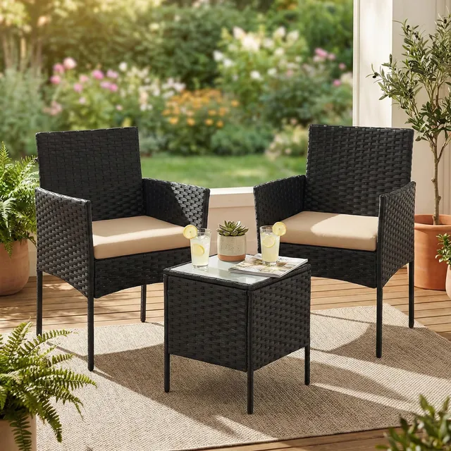 songmics-balkonm-bel-set-ggf003b01-gartenm-bel-pe-polyrattan-tisch-2-st-hle-schw image 1