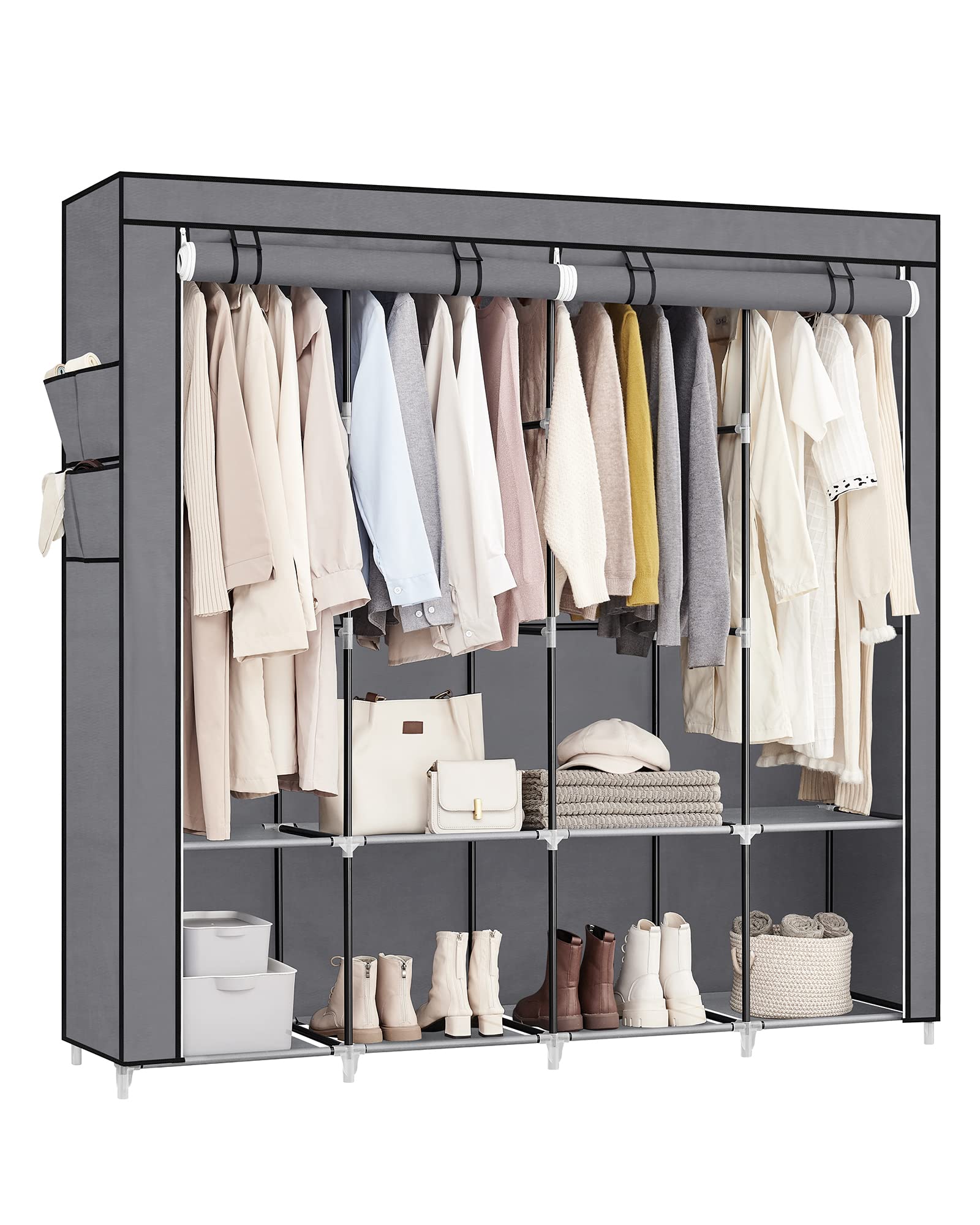 songmics-stoffschrank-45-x-170-x-167-cm-grau-ryg094g02 image 1