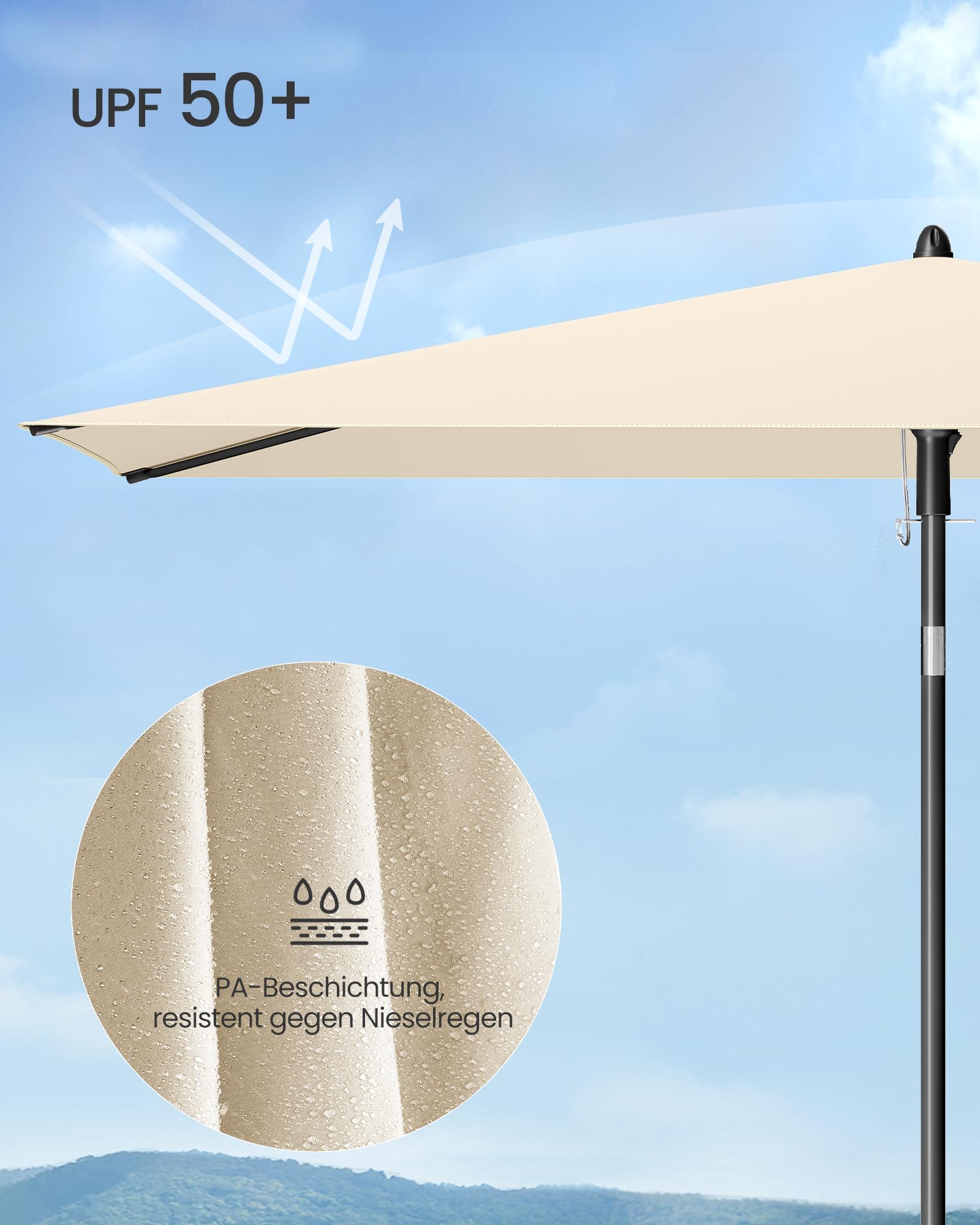 songmics-sonnenschirm-balkon-rechteckig-232-x-149-cm-knickbar-upf-50 image 4