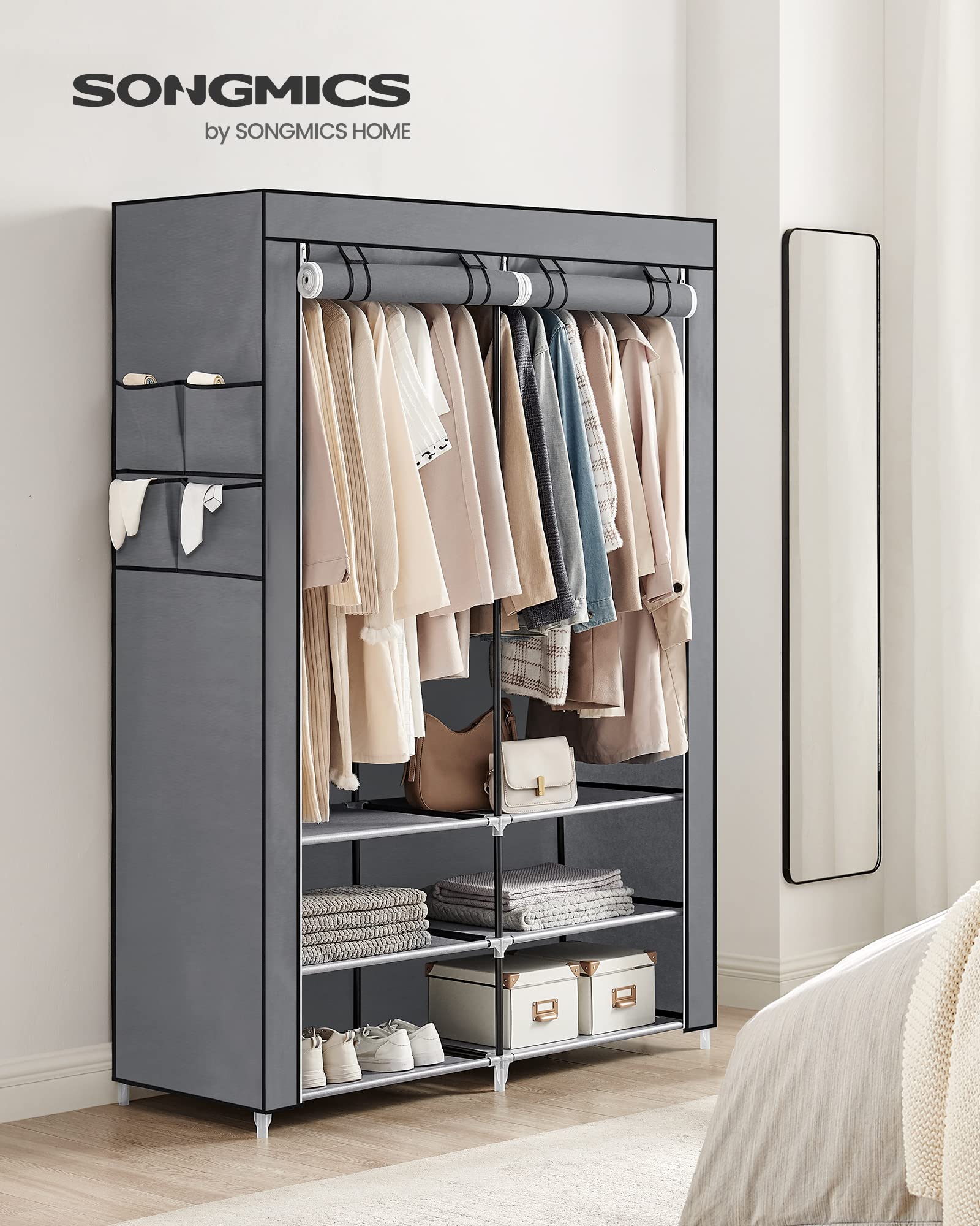 songmics-stoffschrank-ryg008g02-kleiderschrank-45-x-127-x-176-cm-grau image 2