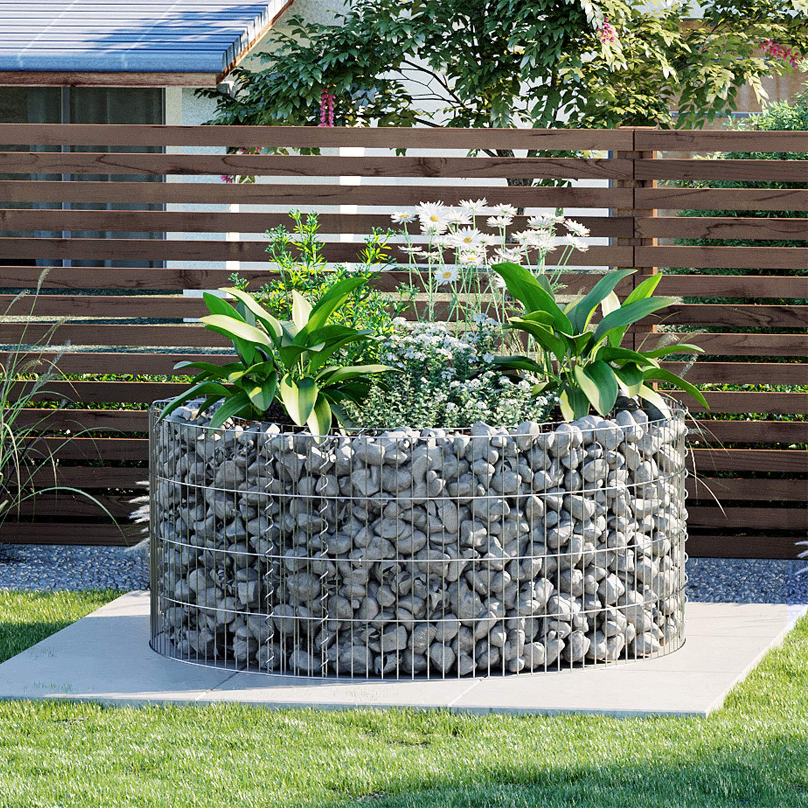 songmics-gabione-rund-ggb479-steinkorb-90-x-40-cm image 2