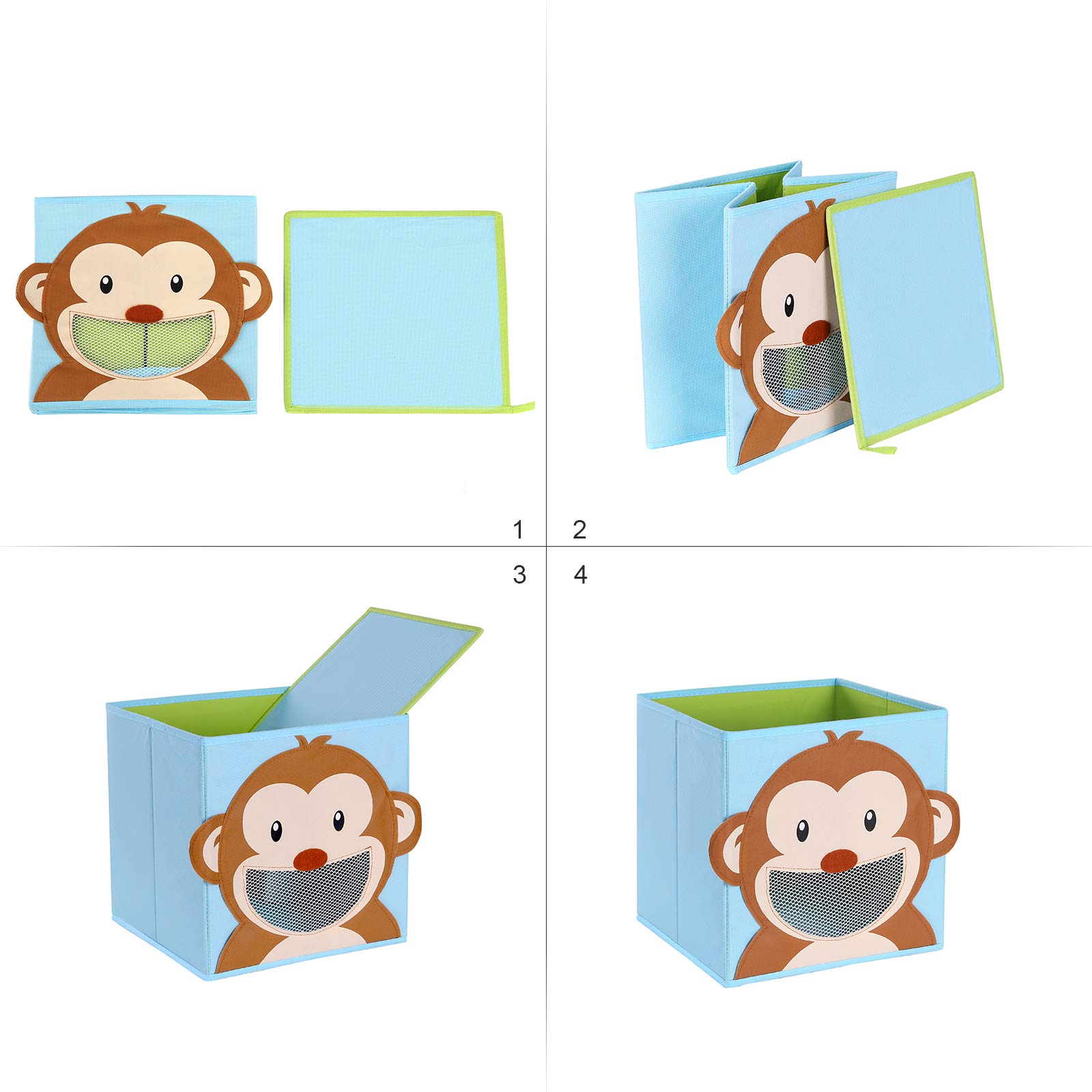songmics-rfb01ku-aufbewahrungsbox-kinder-3er-set-27-x-27-x-27-cm-tiermotive-bunt image 6